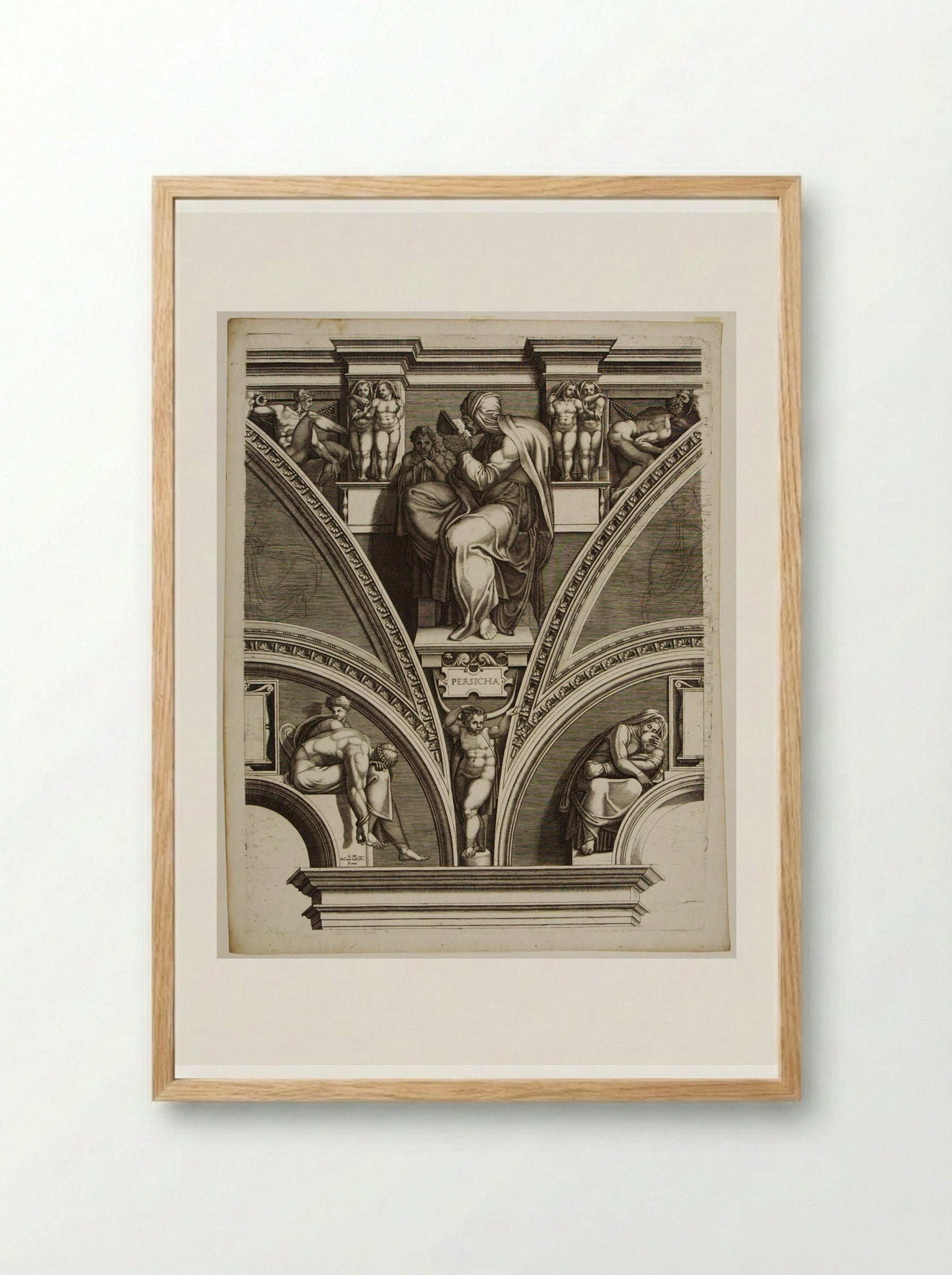 Sibylla Persica - Giorgio Ghisi - Framed Print Wood