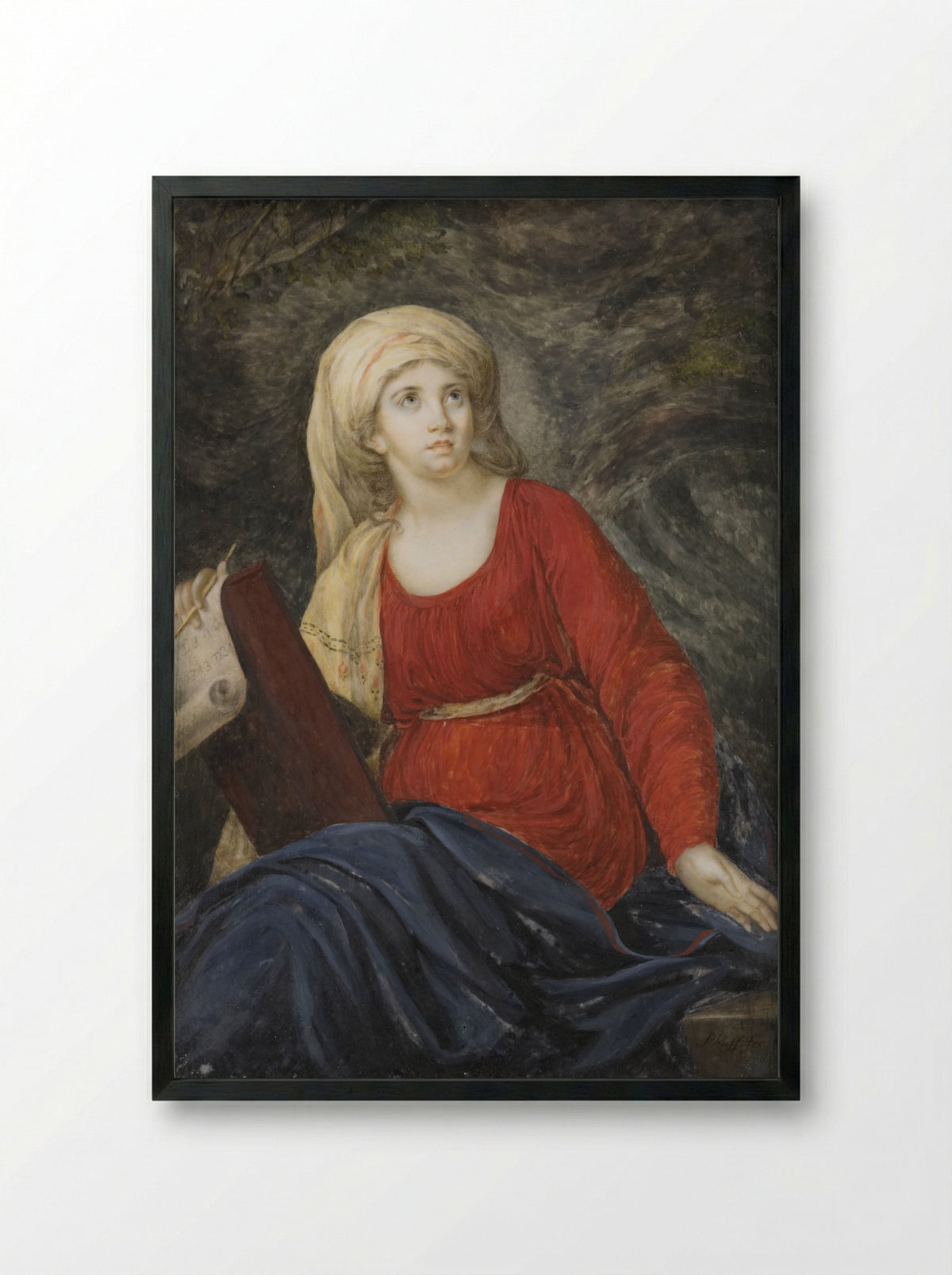 Sibylle - Johannes Emilius Phaff - Framed Print Black