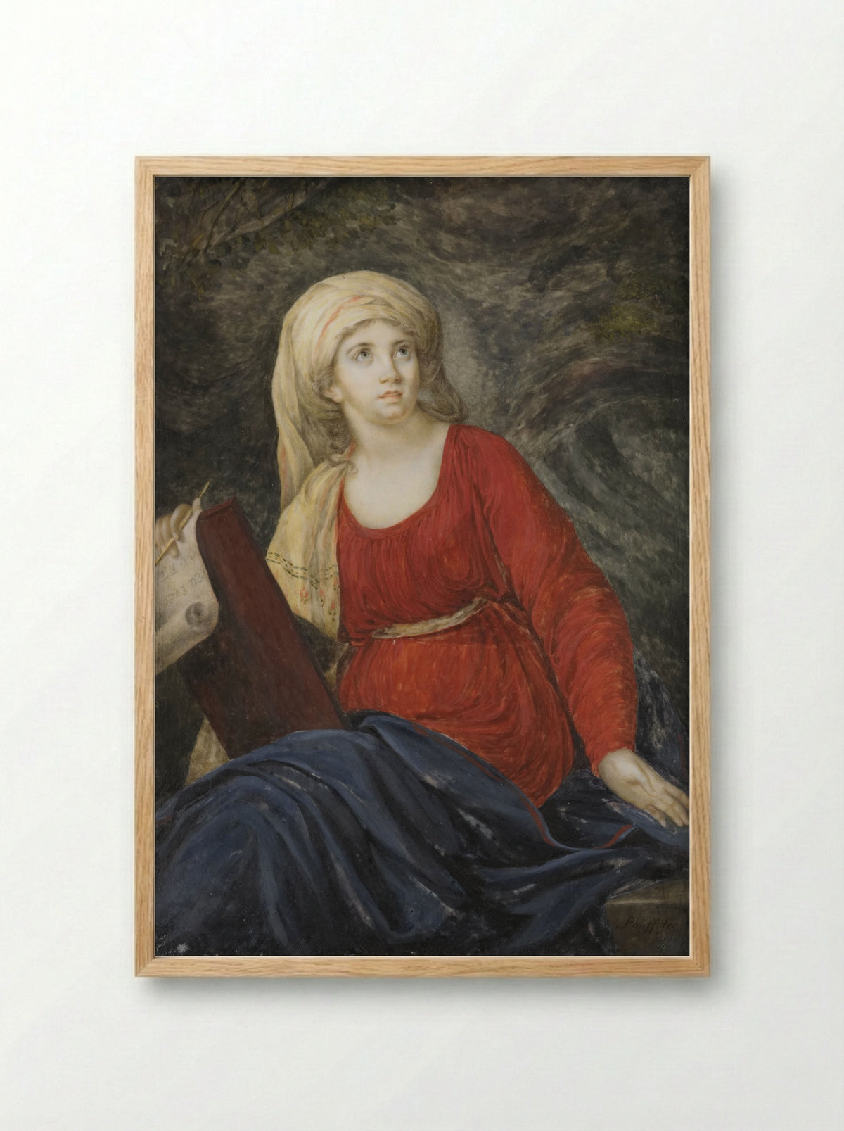 Sibylle - Johannes Emilius Phaff - Framed Print Wood