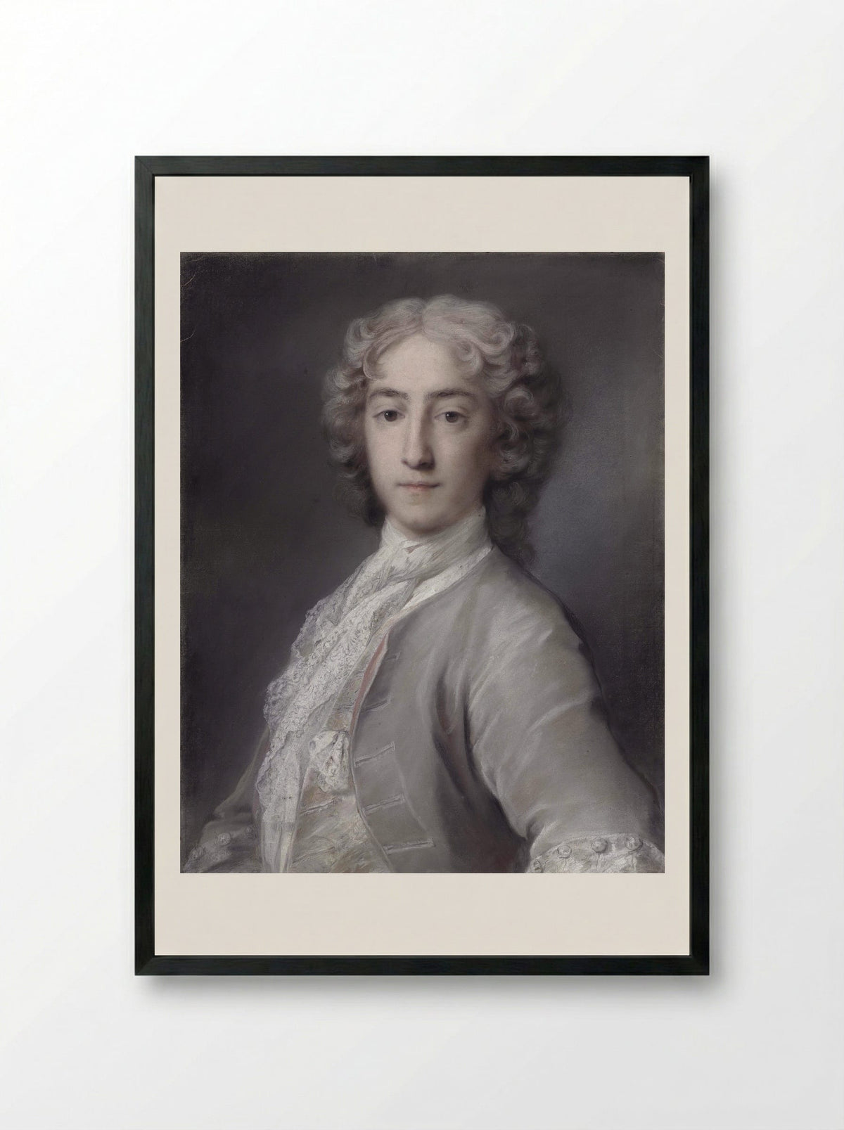Sidney Beauclerk - Rosalba Carriera - Framed Print Black