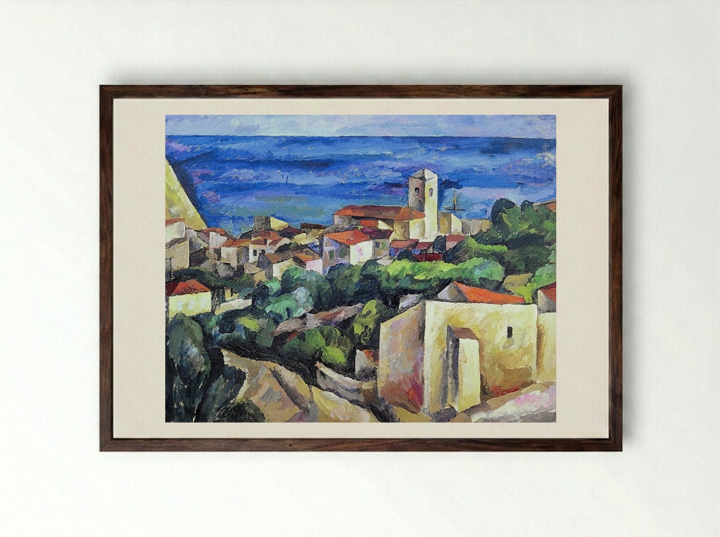 Siena - Pyotr Konchalovsky - Framed Print Dark Wood