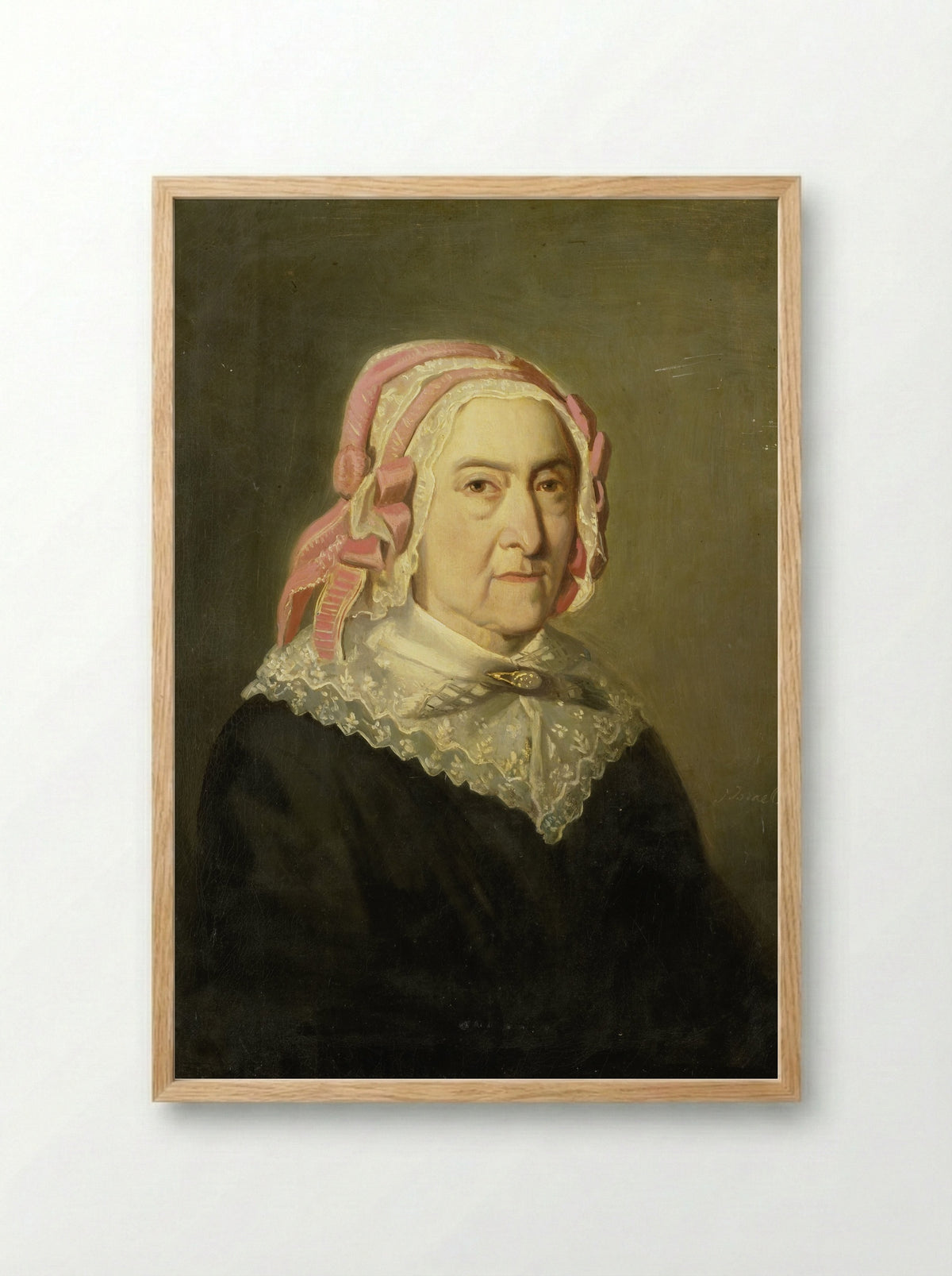 Sientje Nijkerk-Servaas at 90 Years Old - Jozef Israëls - Framed Print Wood