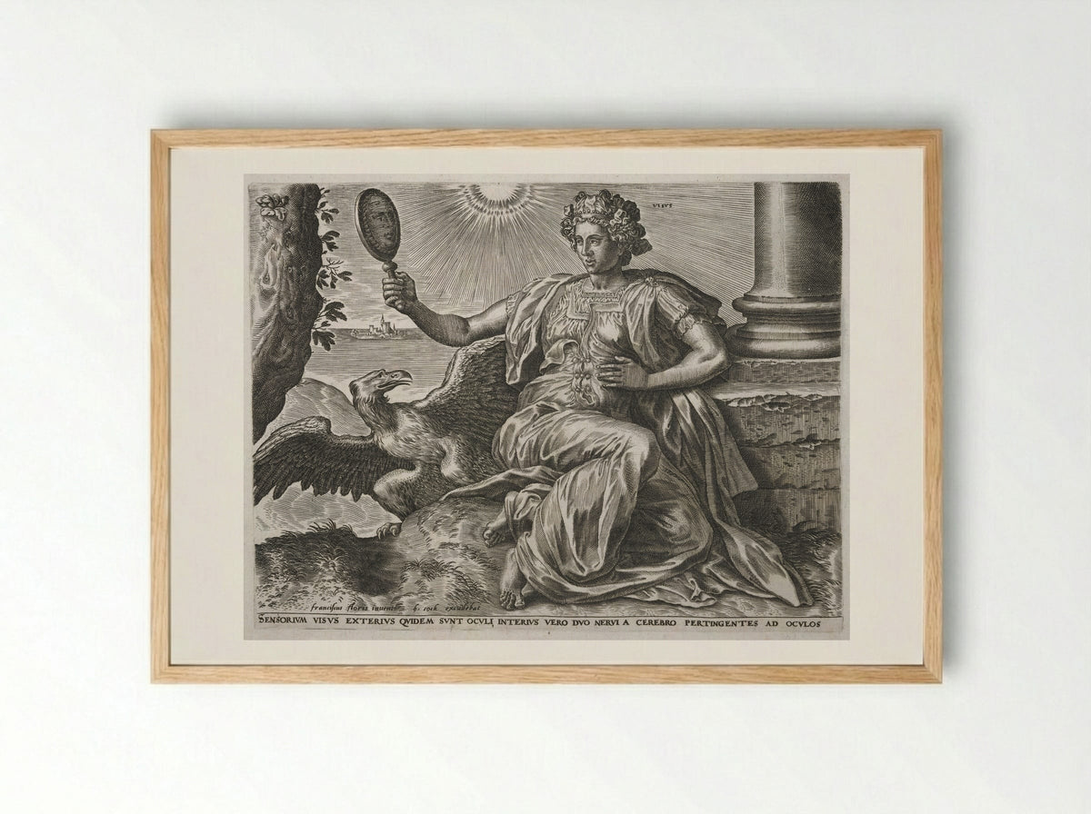 Sight - Cornelis Cort - Framed Print Wood