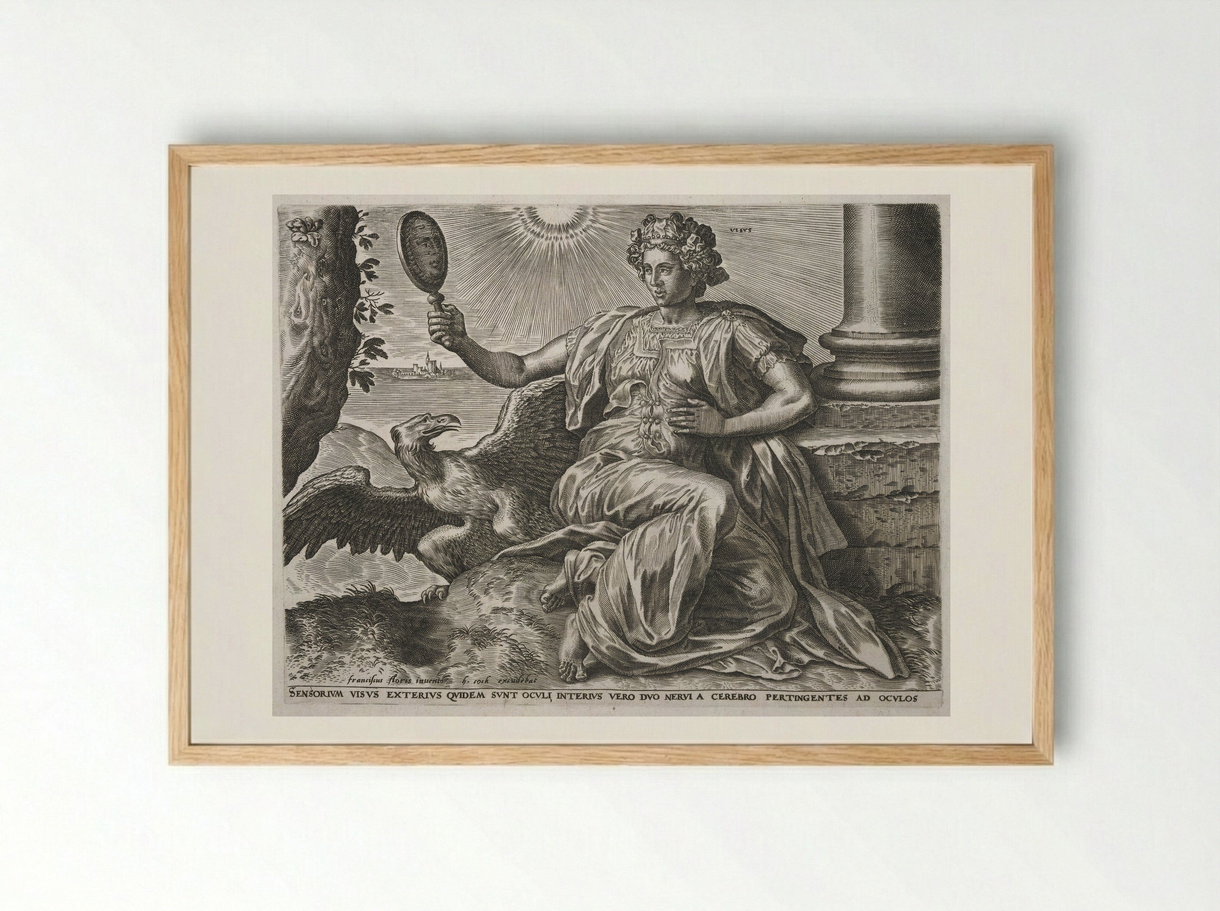 Sight - Cornelis Cort - Framed Print Wood
