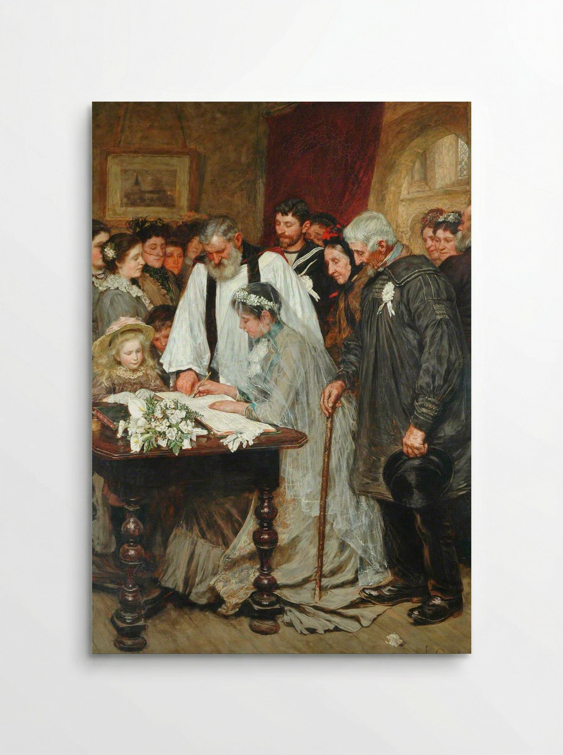 Signing the Marriage Register - James Charles - Poster