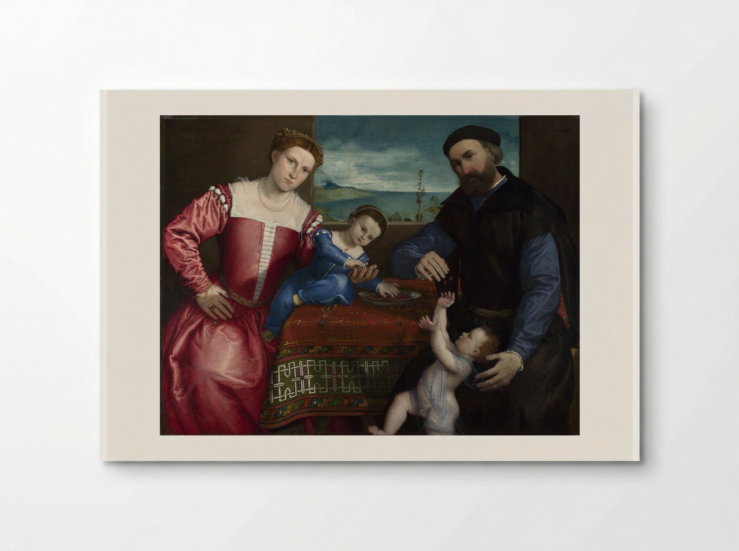 Signor Marsilio Cassotti and his Wife, Faustina - Lorenzo Lotto - Poster