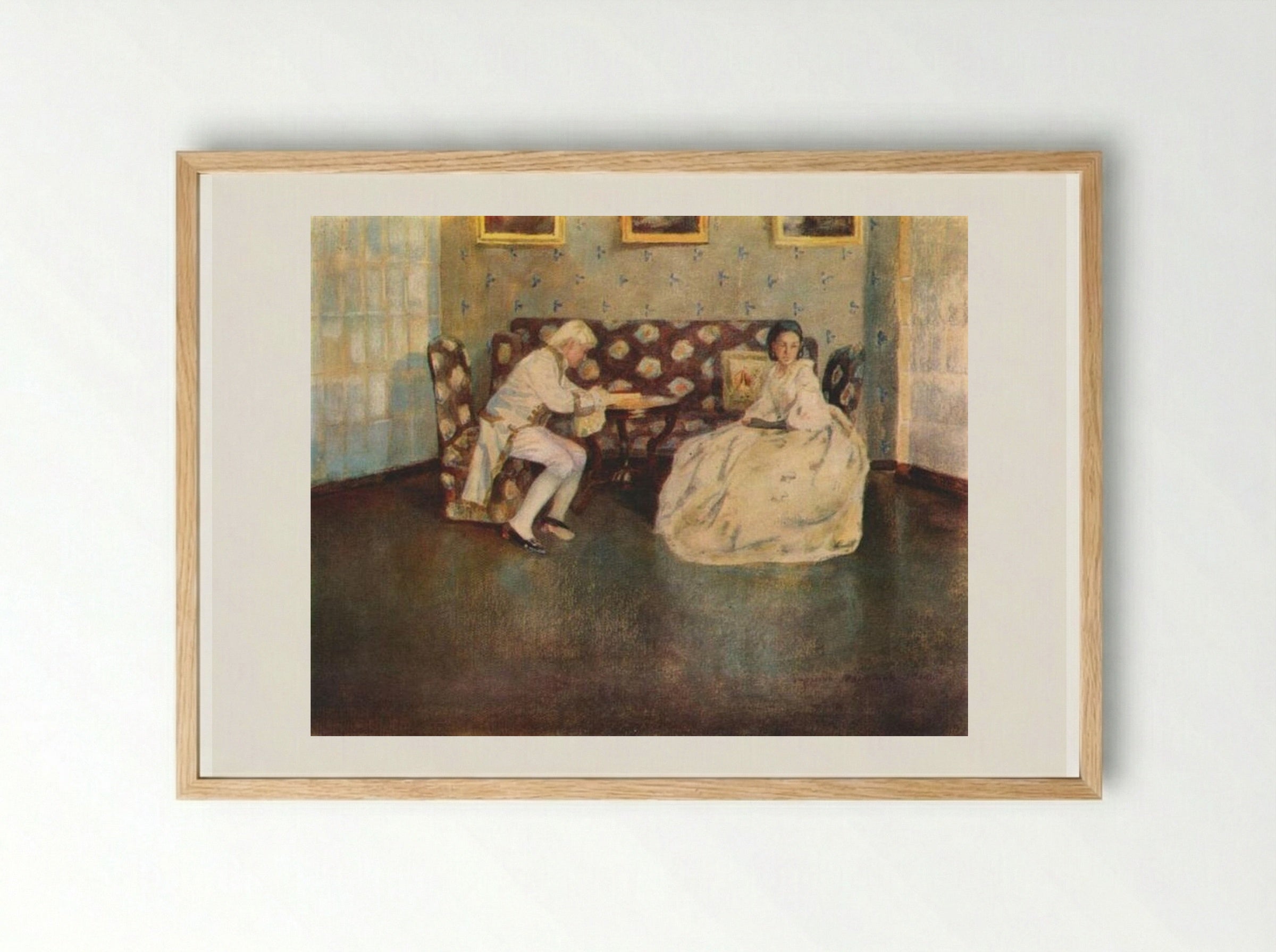 Silence (Indoors) - Victor Borisov-Musatov - Framed Print Wood