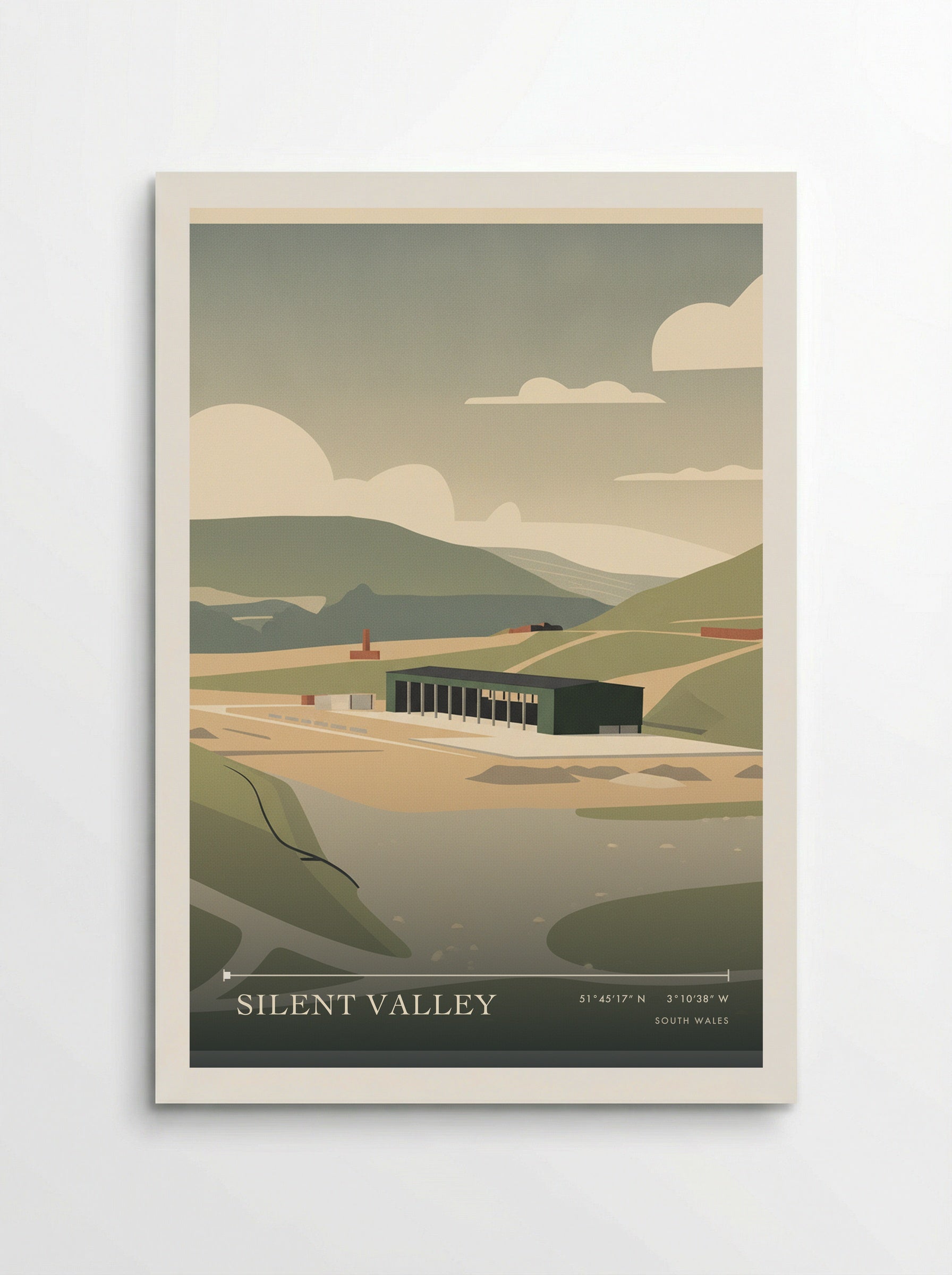 Silent Valley South Wales Wales Travel Poster - Poster