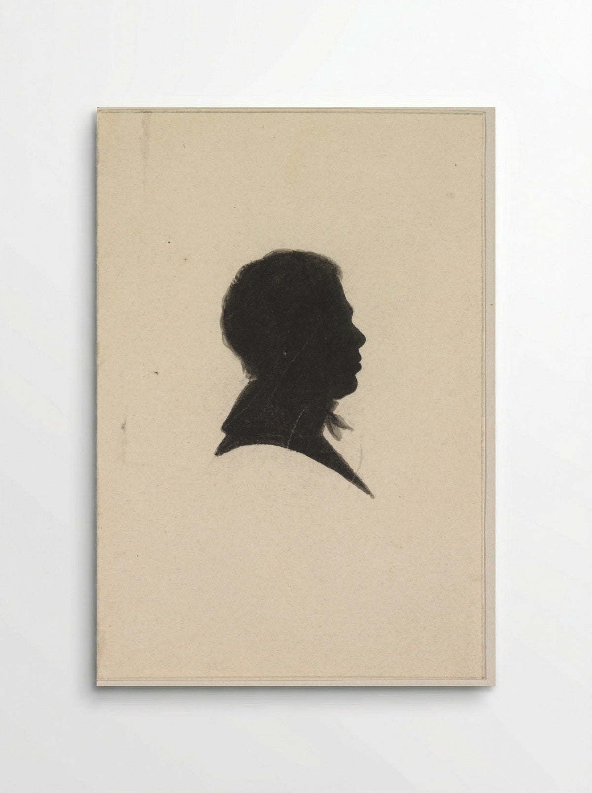 Silhouet van een man, naar rechts - Jan Willem Caspari - Poster