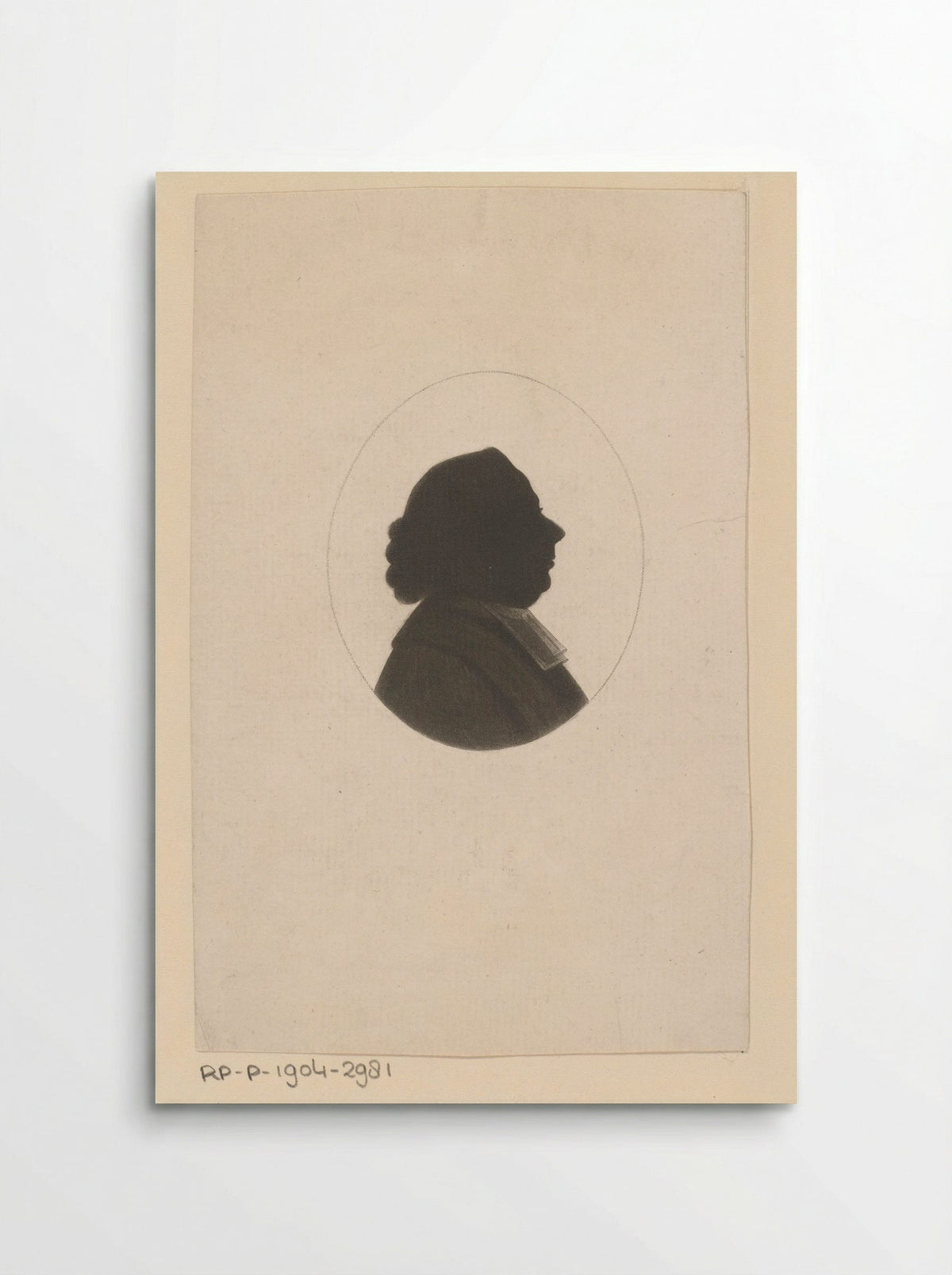 Silhouetportret van Samuel Eschauzier - Johannes Christiaan Bendorp - Poster
