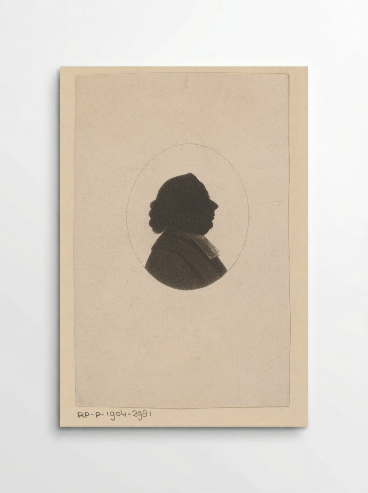 Silhouetportret van Samuel Eschauzier - Johannes Christiaan Bendorp - Poster