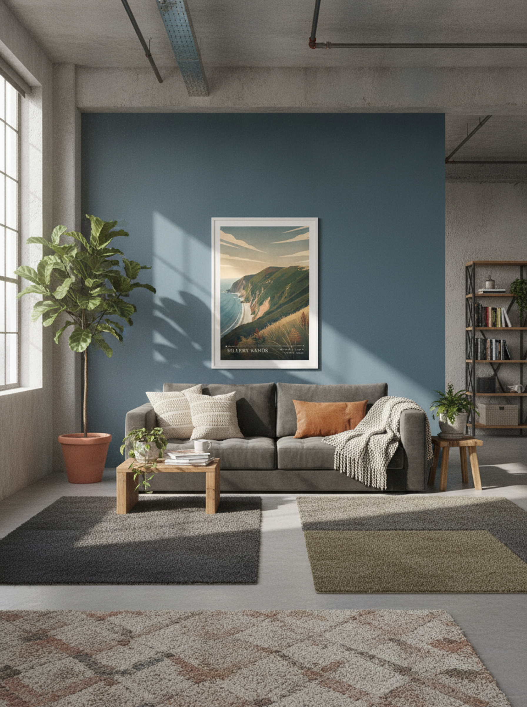 Sillery Sands Somerset England Travel Poster - Lifestyle