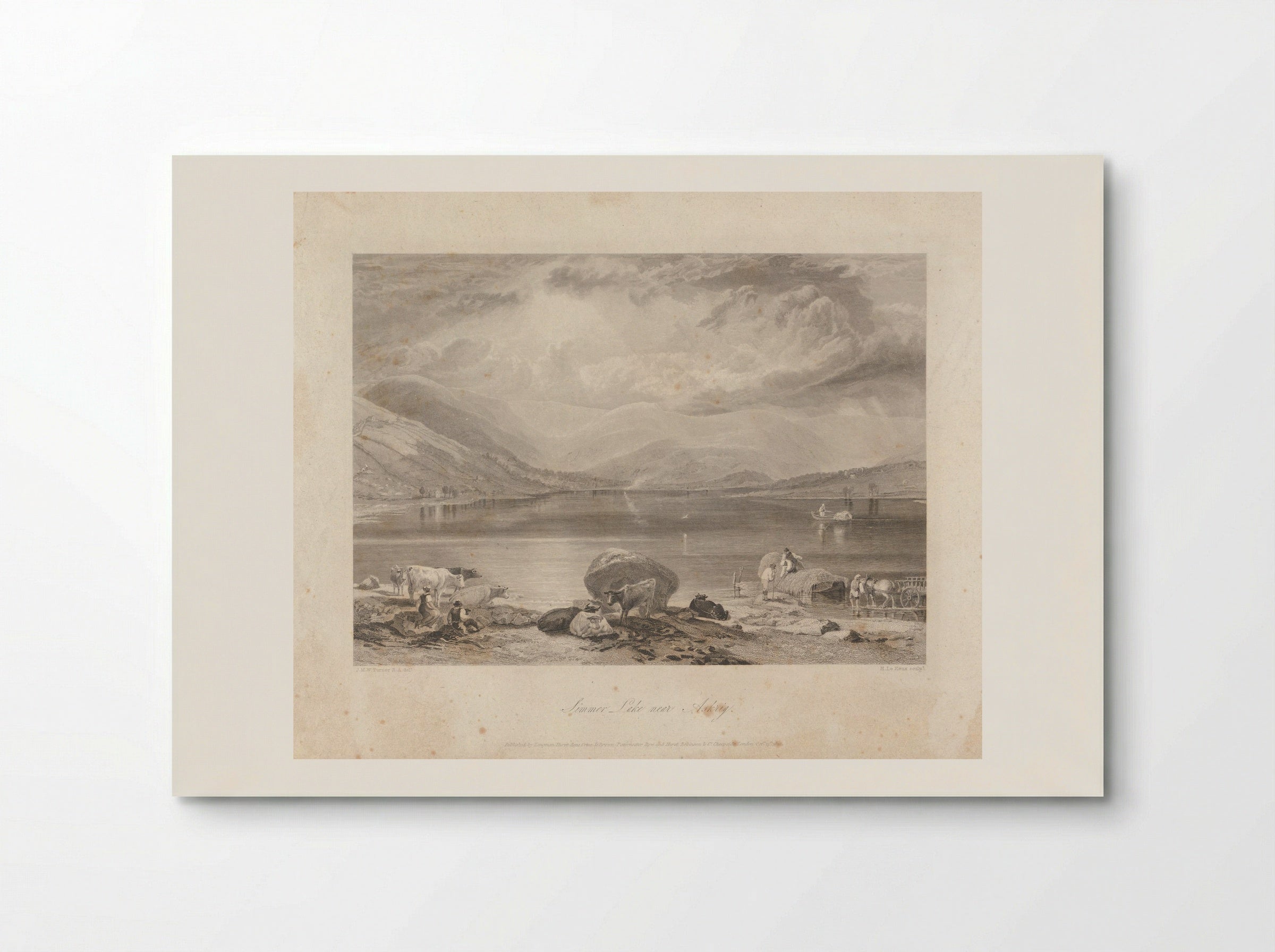 Simmer Lake near Askrig - Henry Le Keux - Poster