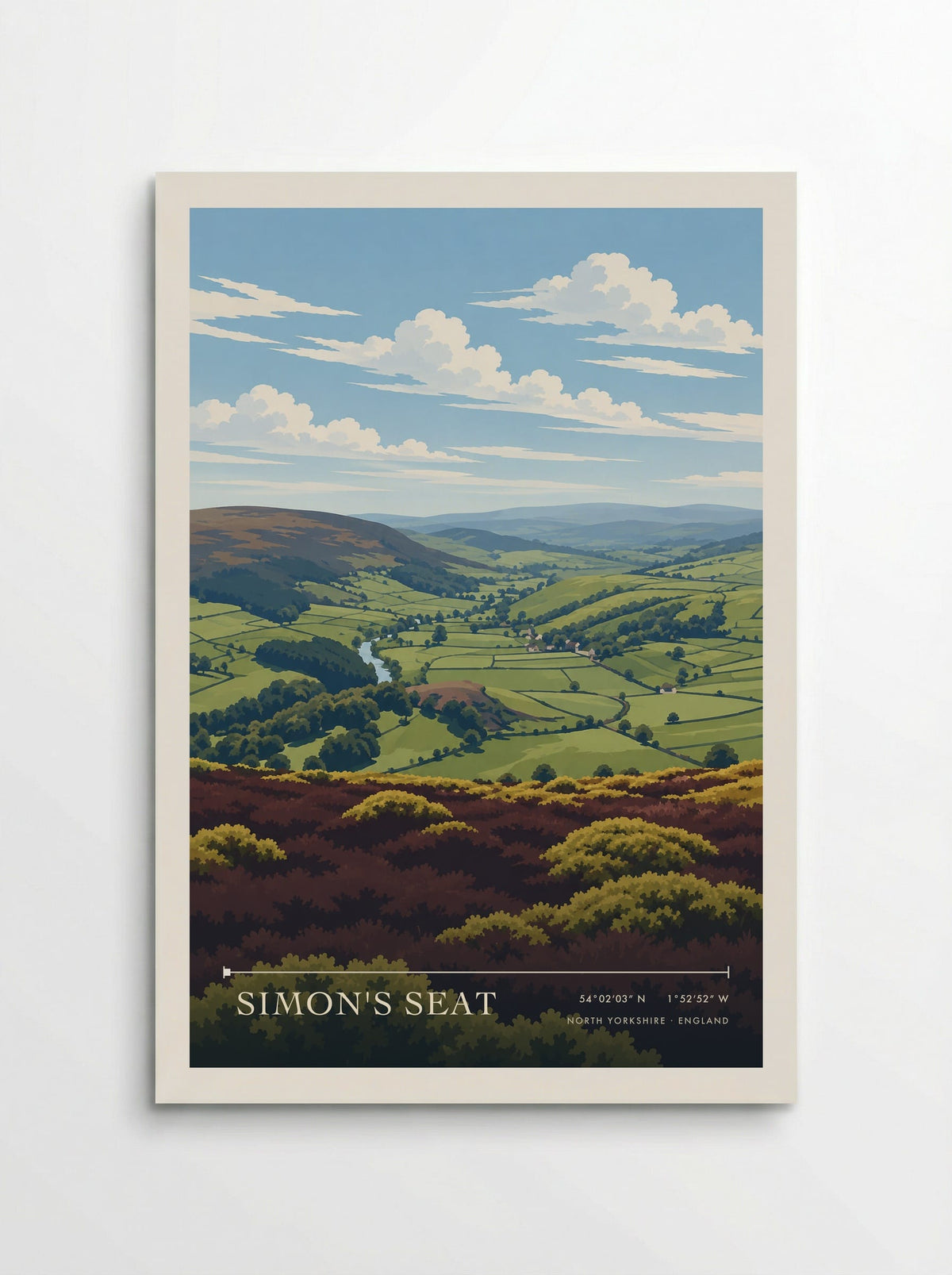 Simon's Seat, North Yorkshire | Travel Poster - Poster