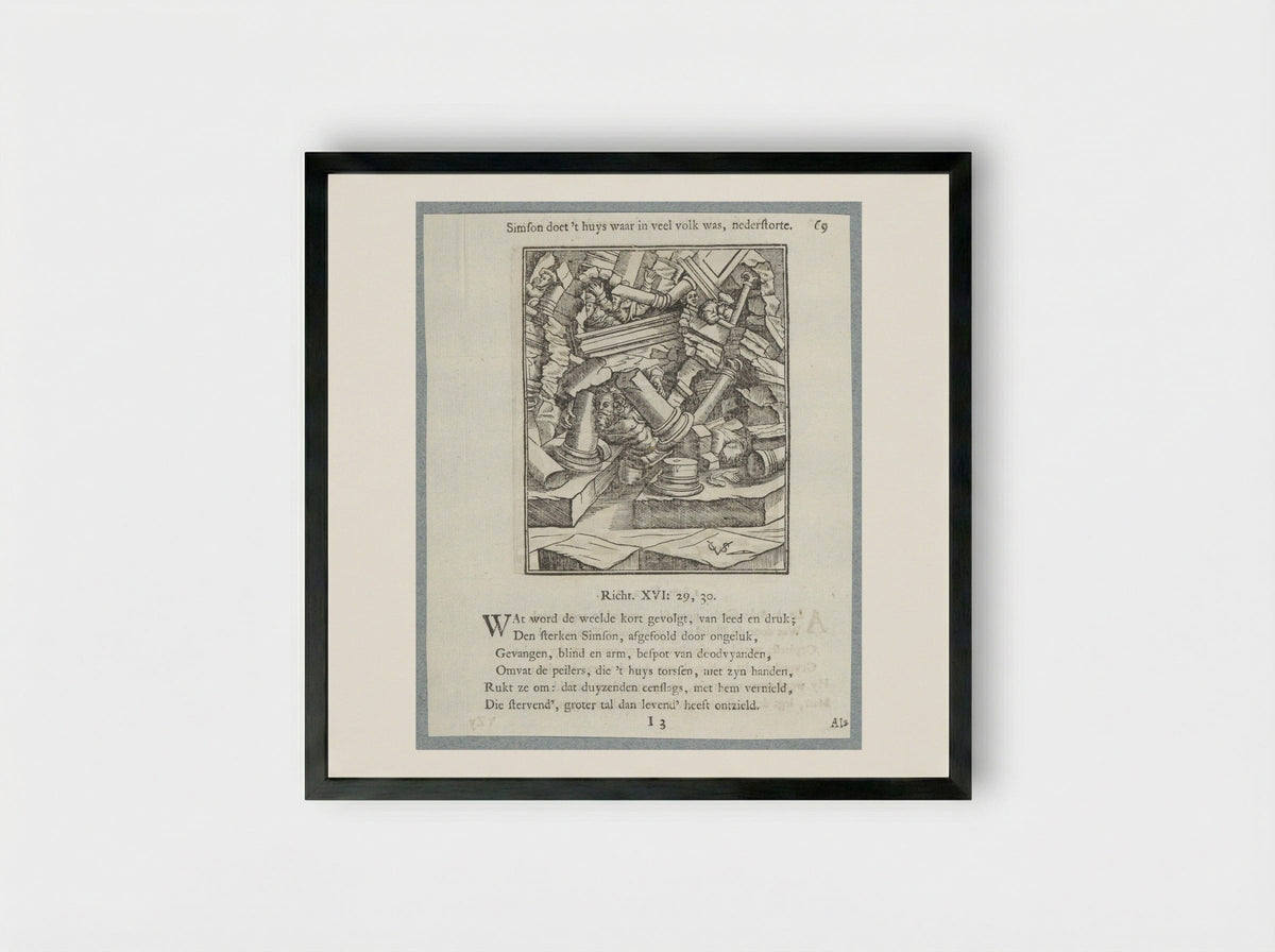 Simsons dood - Jan Klooster - Framed Print Black