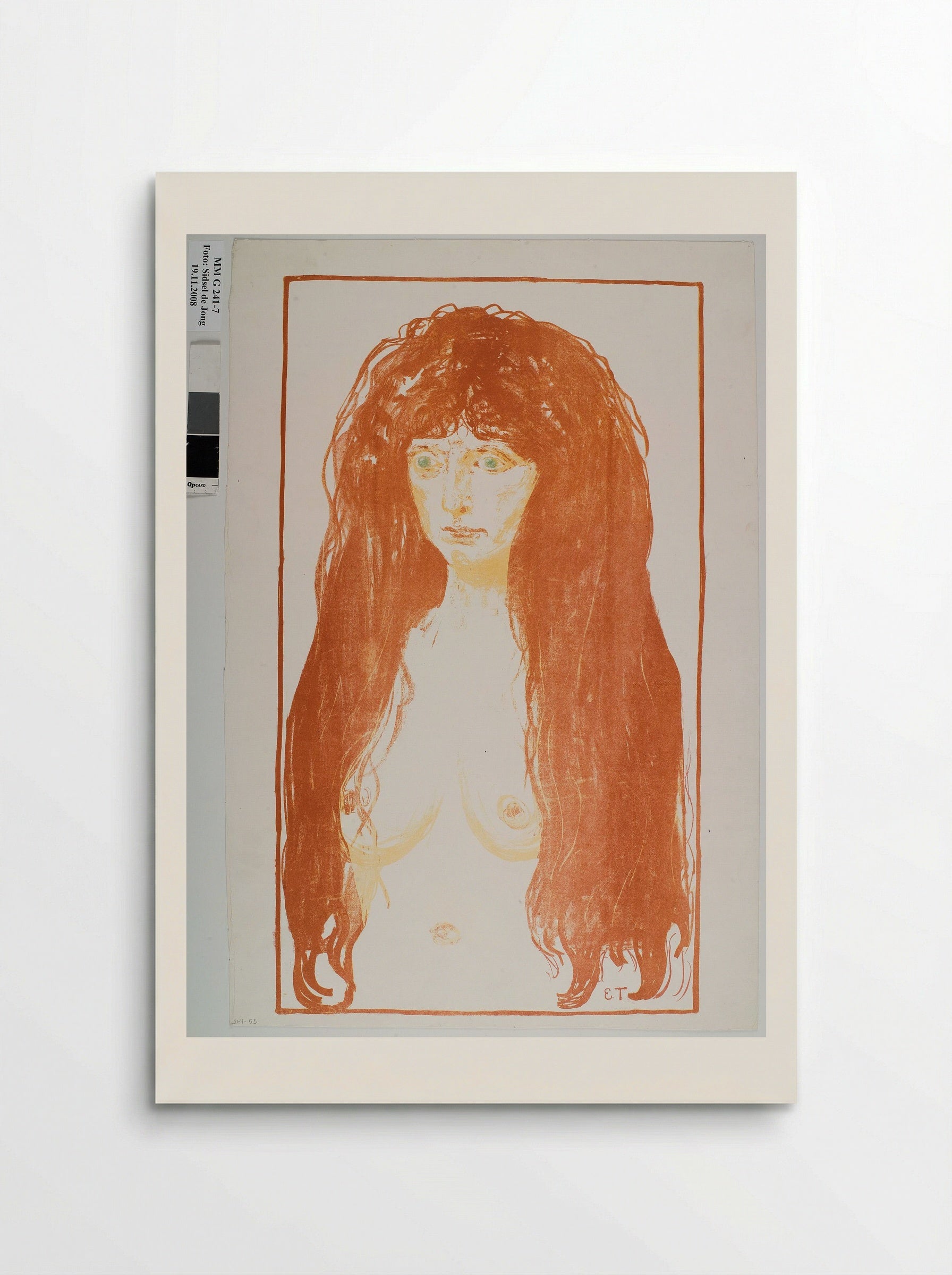 Sin (Woman with Red Hair and Green Eyes) - Edvard Munch - Poster