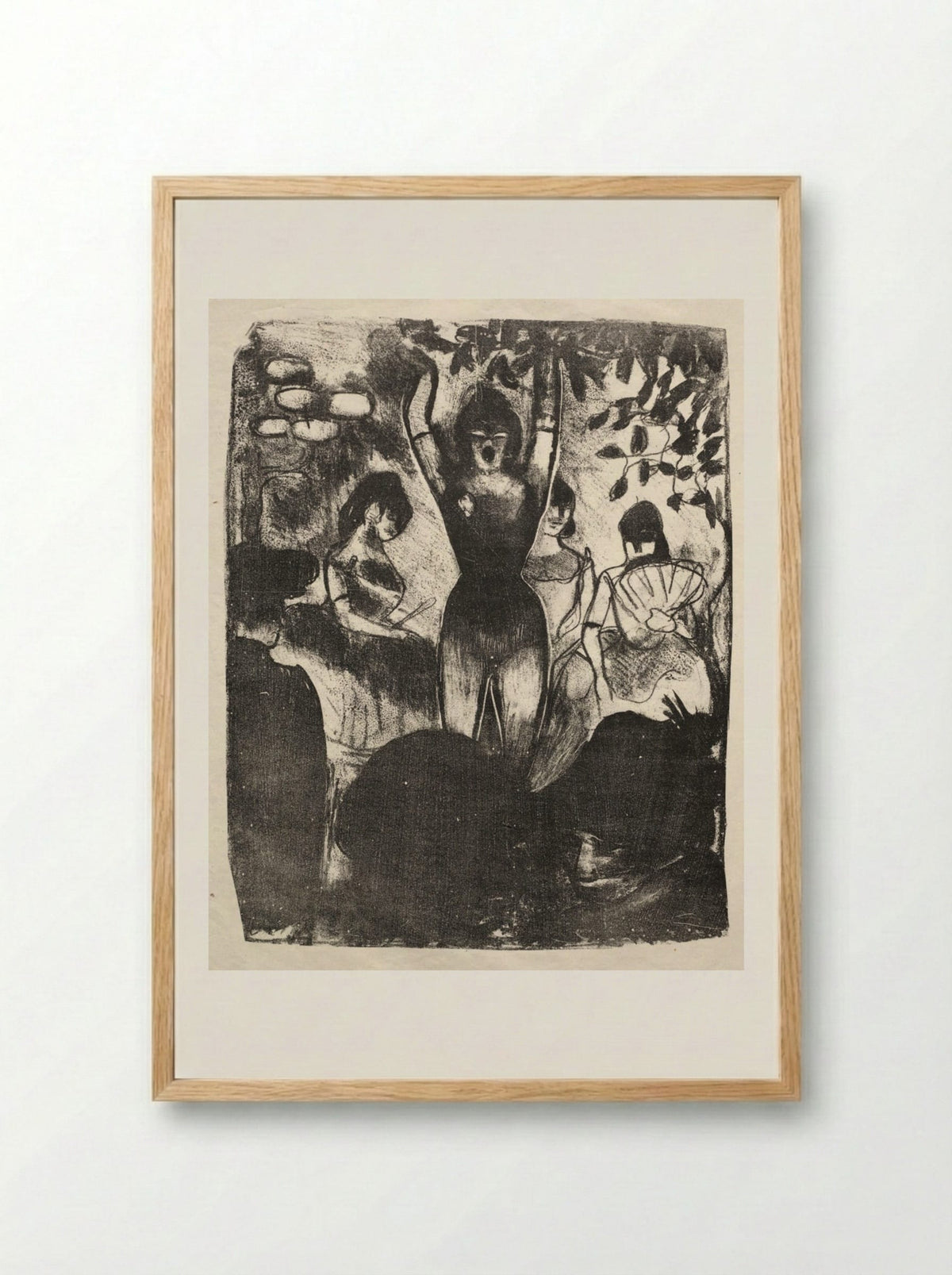 Singer at the Café-Concert - Émile Bernard - Framed Print Wood