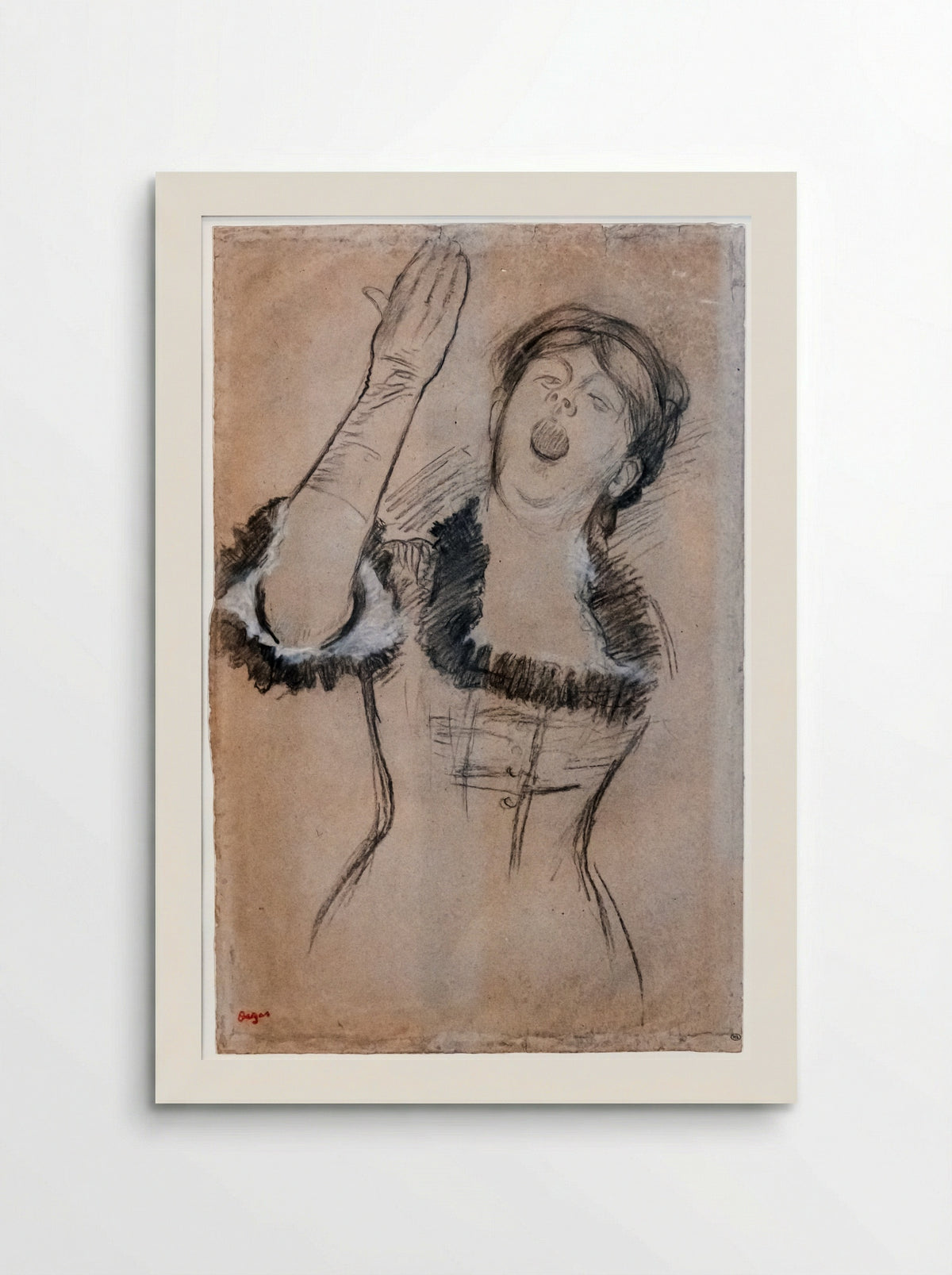 Singer with a Glove - Edgar Degas - Poster