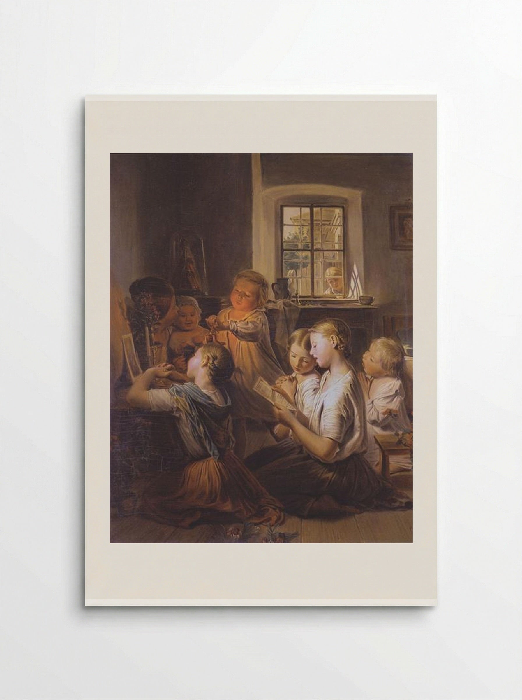 Singing Children - Ferdinand Georg Waldmüller - Poster