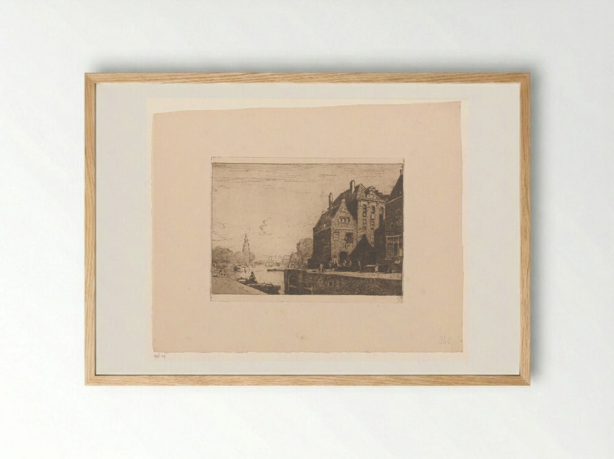 Sint Antoniesluis, Amsterdam - Cornelis Vreedenburgh - Framed Print Wood