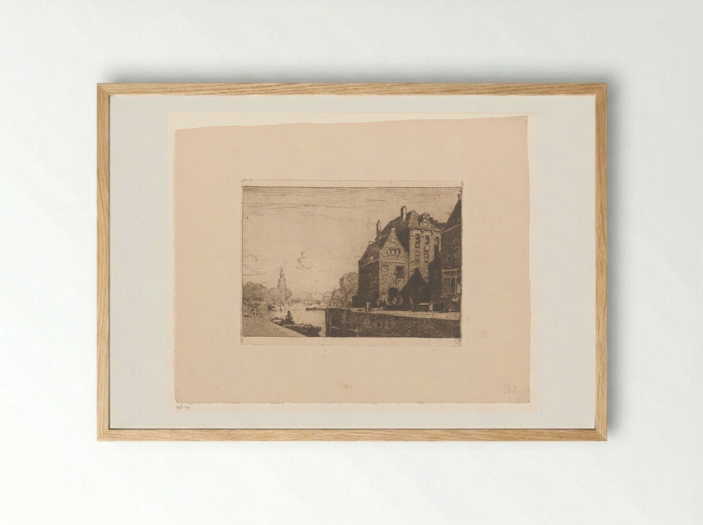 Sint Antoniesluis, Amsterdam - Cornelis Vreedenburgh - Framed Print Wood