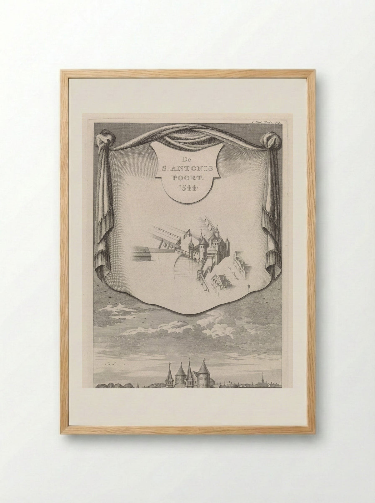Sint-Antoniespoort van Amsterdam - Jan Goeree - Framed Print Wood