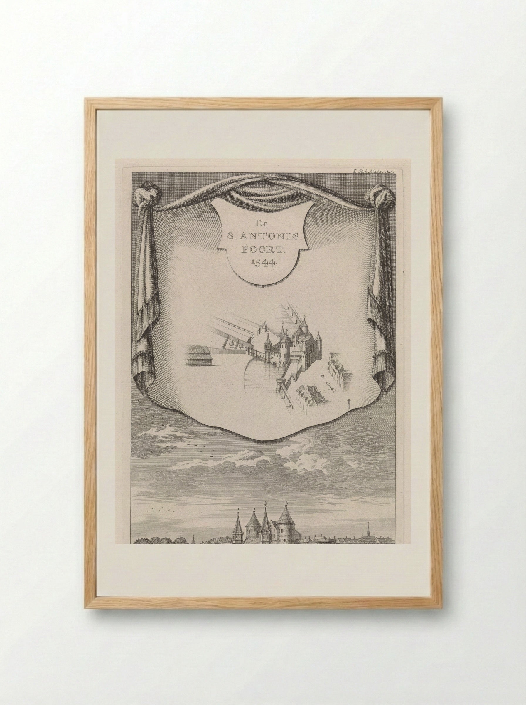 Sint-Antoniespoort van Amsterdam - Jan Goeree - Framed Print Wood
