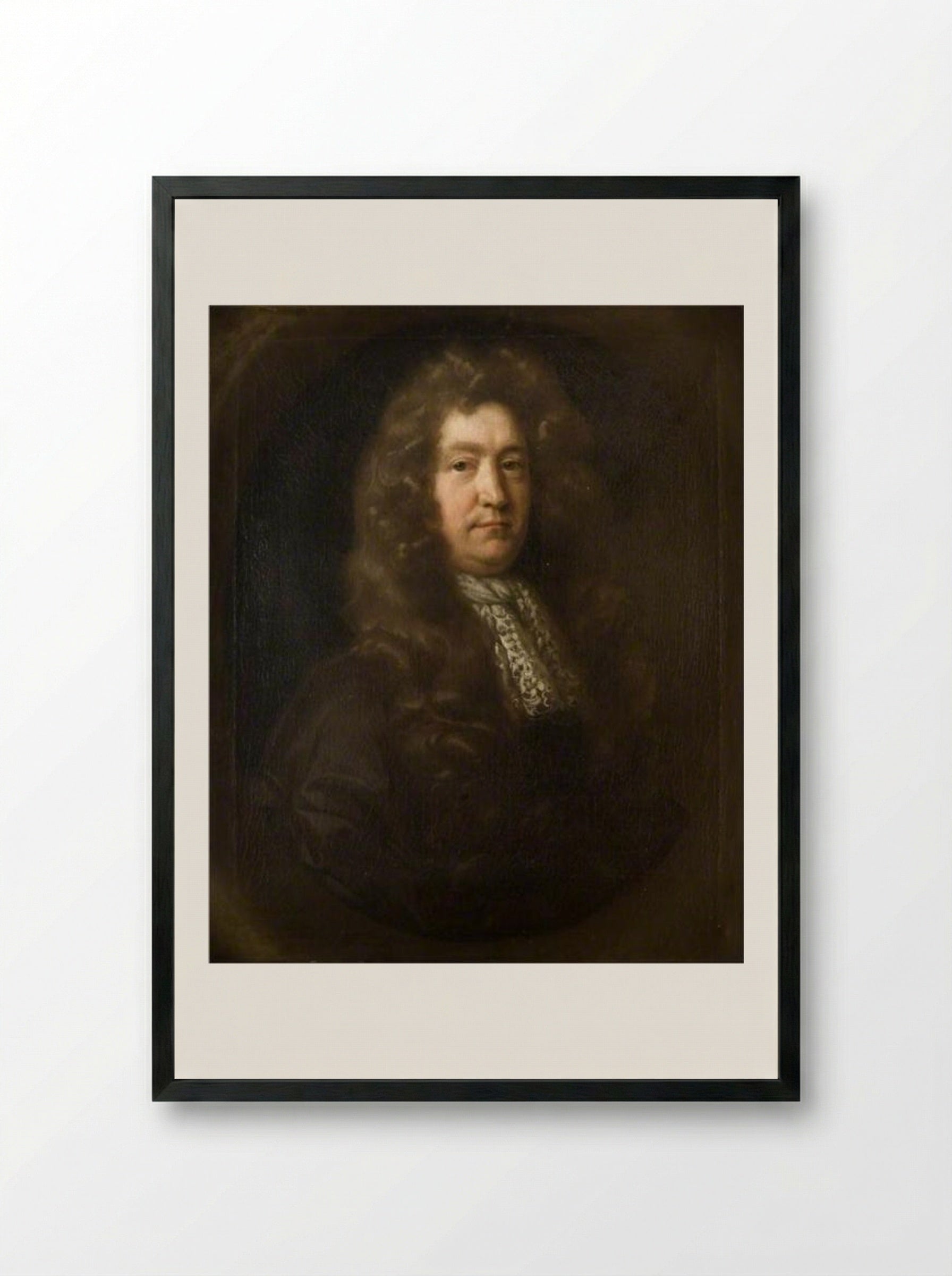 Sir Edward Waldo - John Riley - Framed Print Black