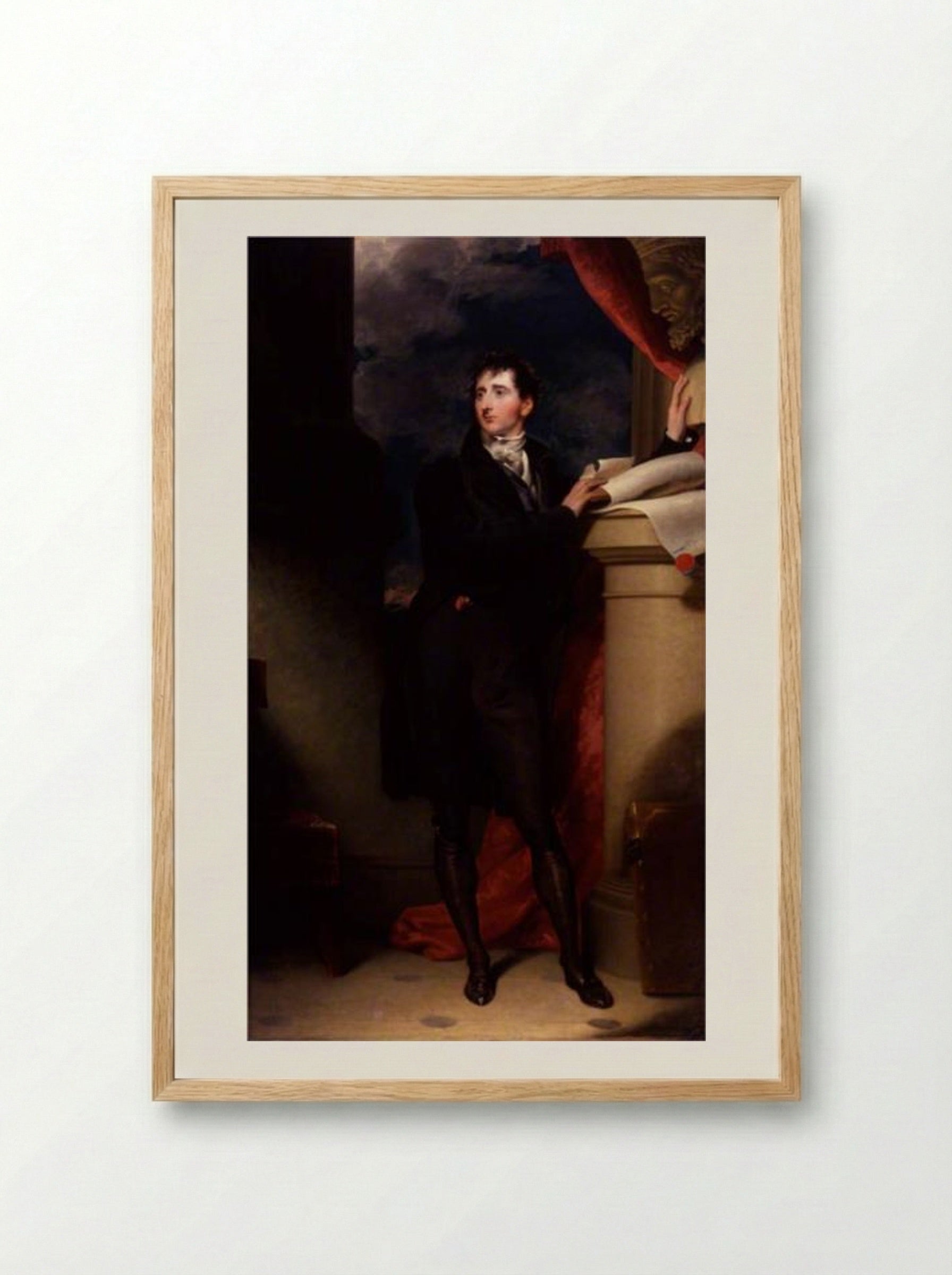 Sir Francis Burdett, 5th Bt - Sir Thomas Lawrence - Framed Print Wood