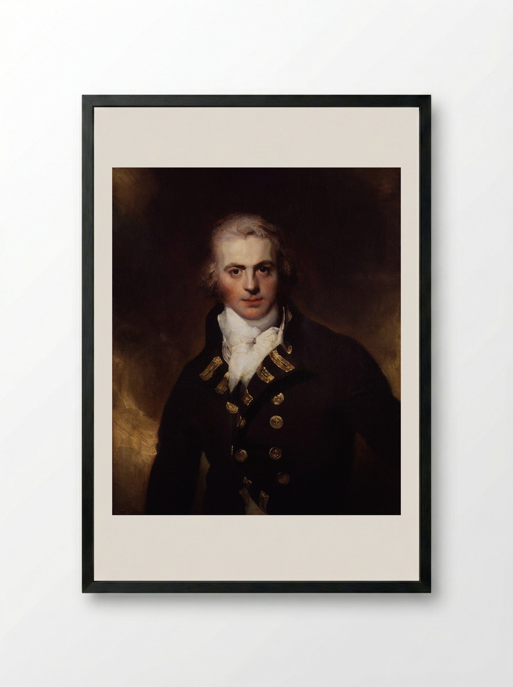 Sir Graham Moore - Sir Thomas Lawrence - Framed Print Black