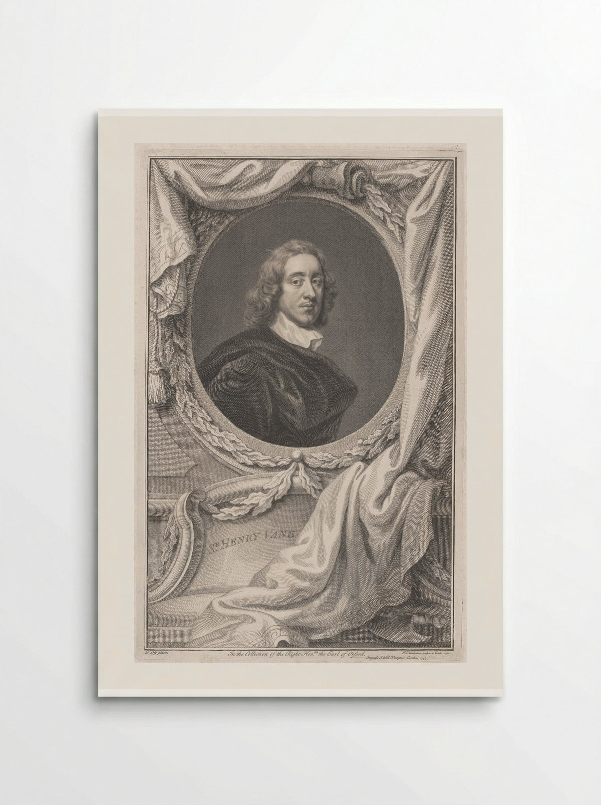 Sir Henry Vane - Jacobus Houbraken - Poster
