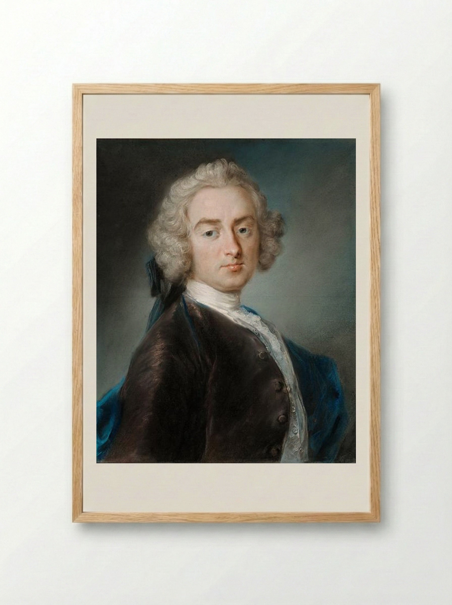 Sir James Gray, Second Baronet - Rosalba Carriera - Framed Print Wood