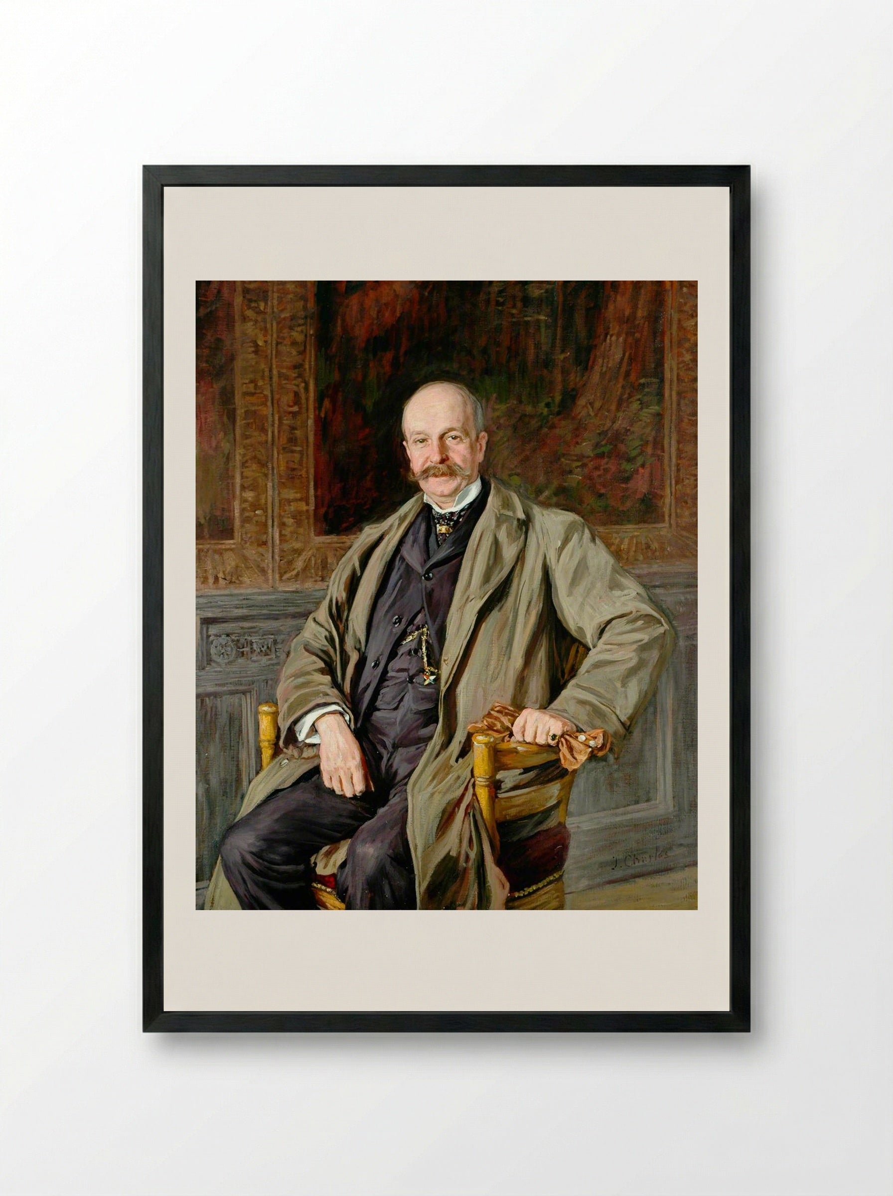 Sir John Arthur Godwin - James Charles - Framed Print Black