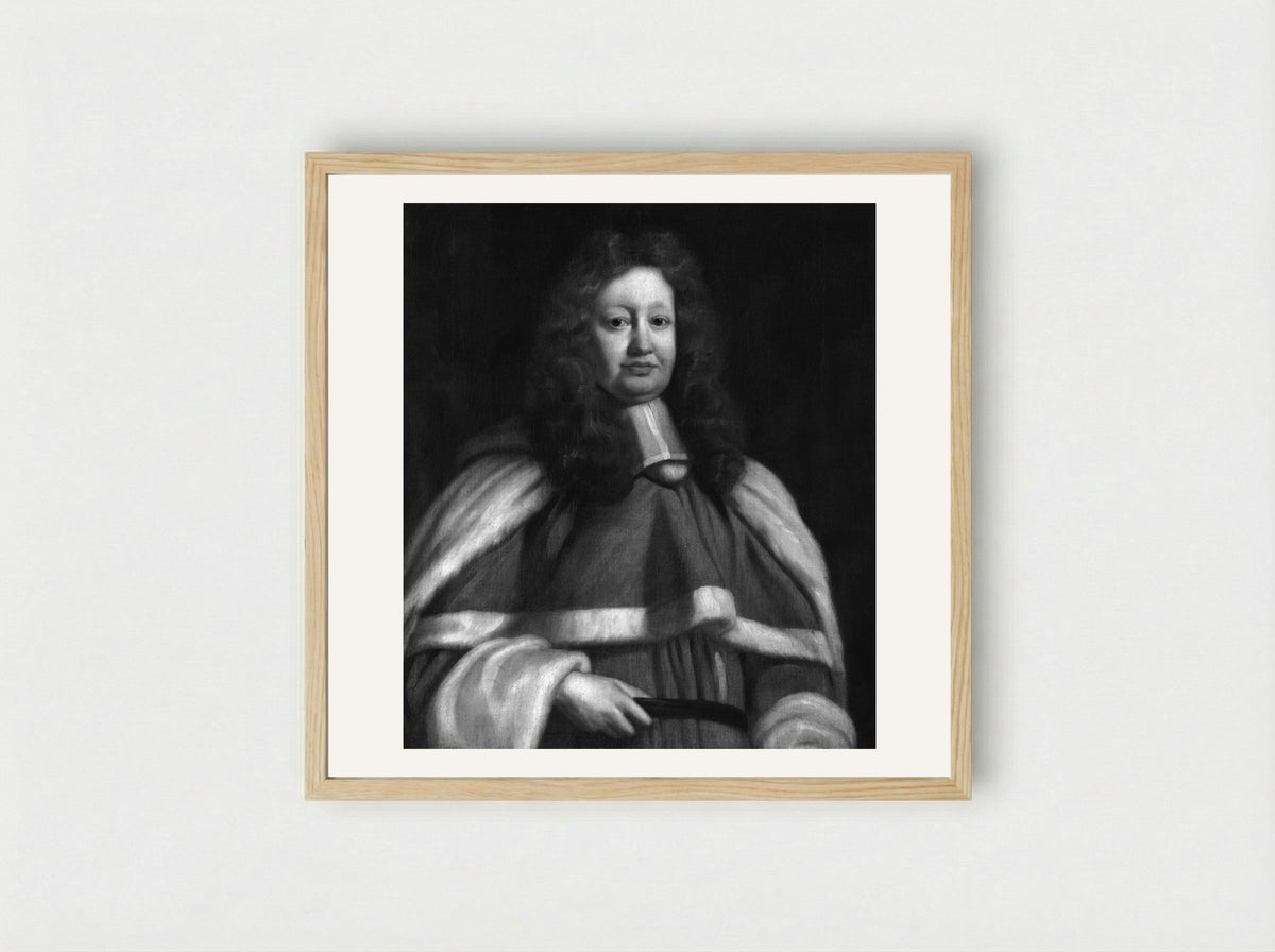 Sir John Powell - John Riley - Framed Print Wood