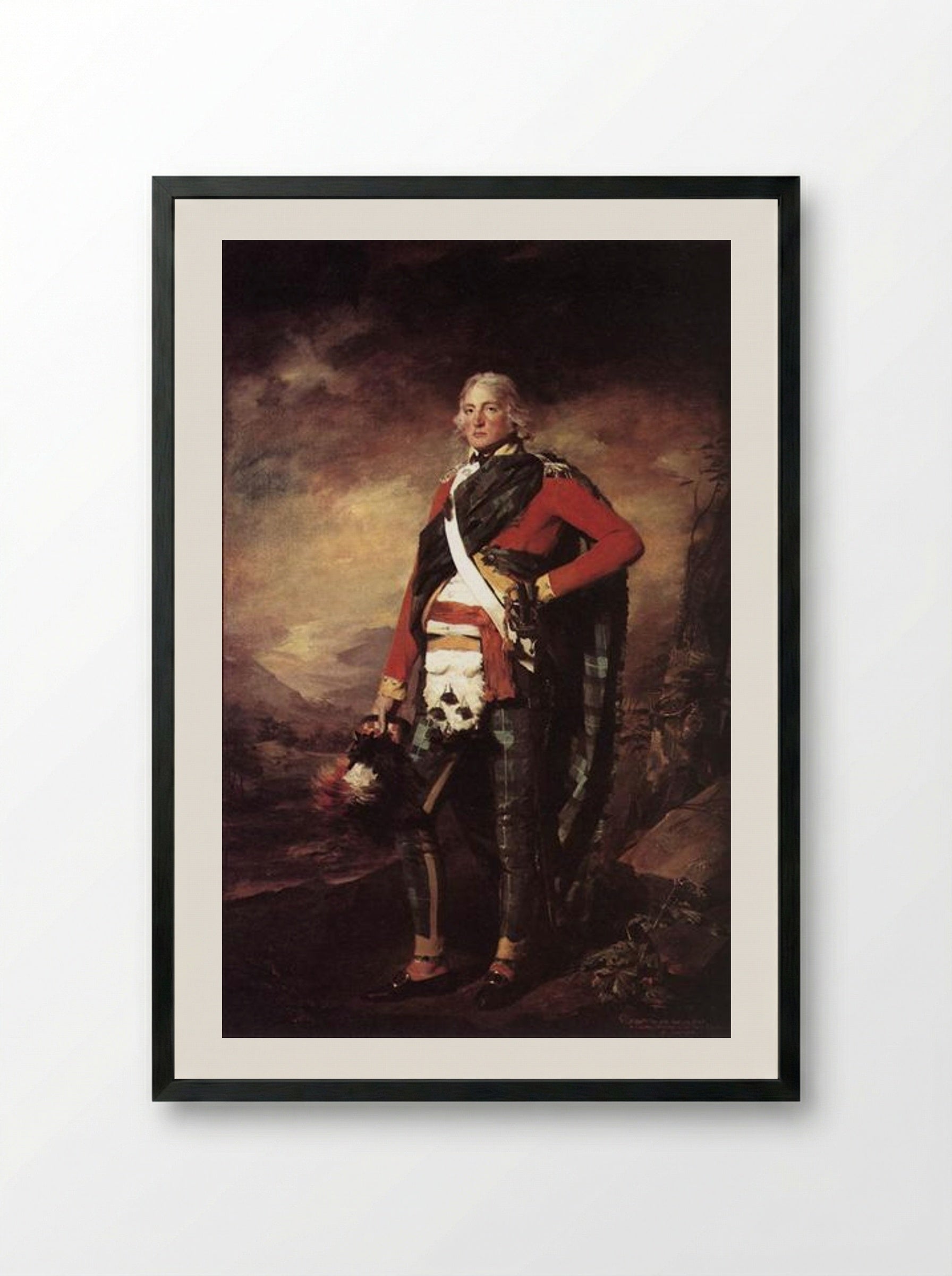 Sir John Sinclair of Ulbster - Henry Raeburn - Framed Print Black