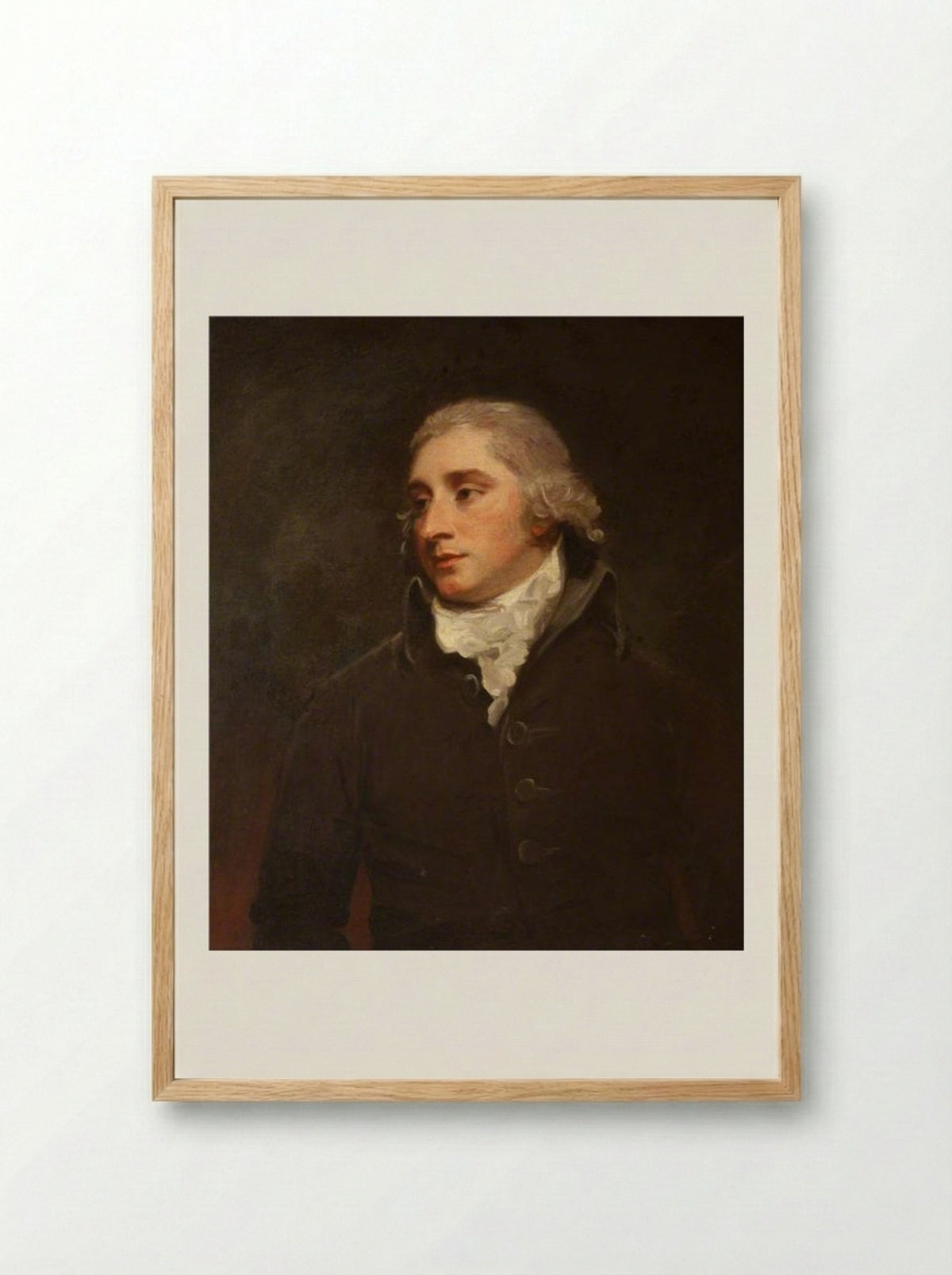 Sir John Trevelyan, 5th Bt - George Romney - Framed Print Wood