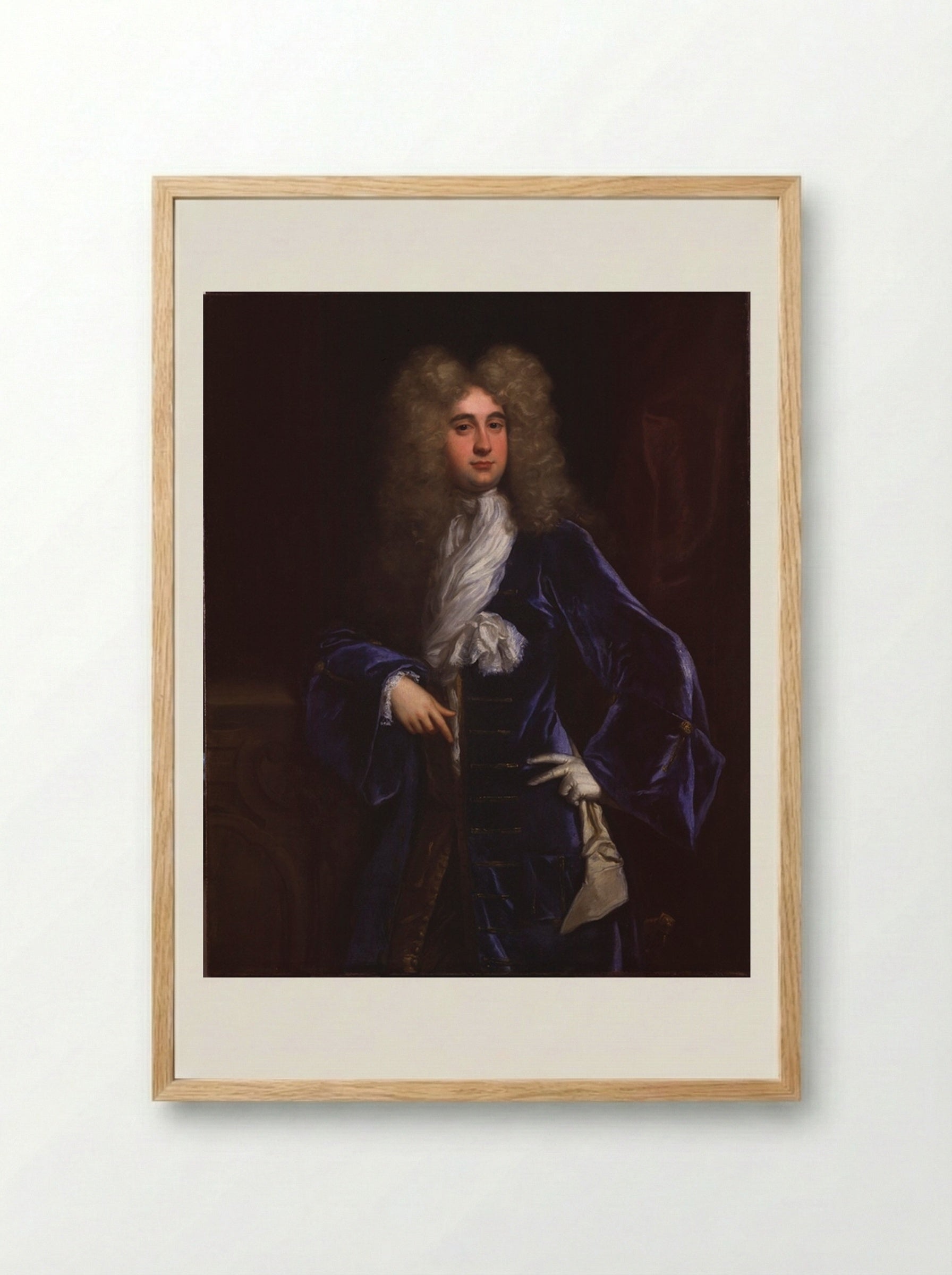 Sir Matthew Holworthy - Sir Godfrey Kneller - Framed Print Wood