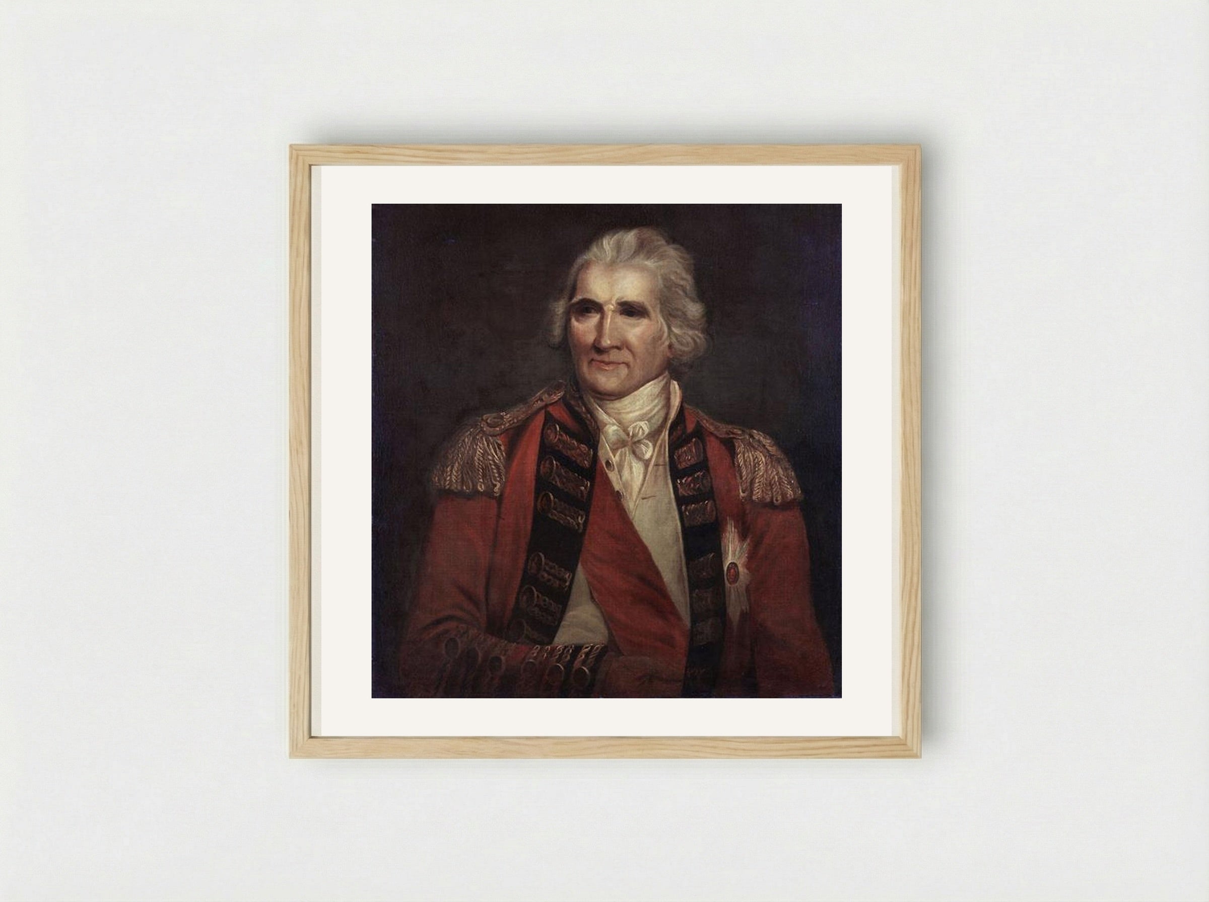 Sir Ralph Abercromby - John Hoppner - Framed Print Wood