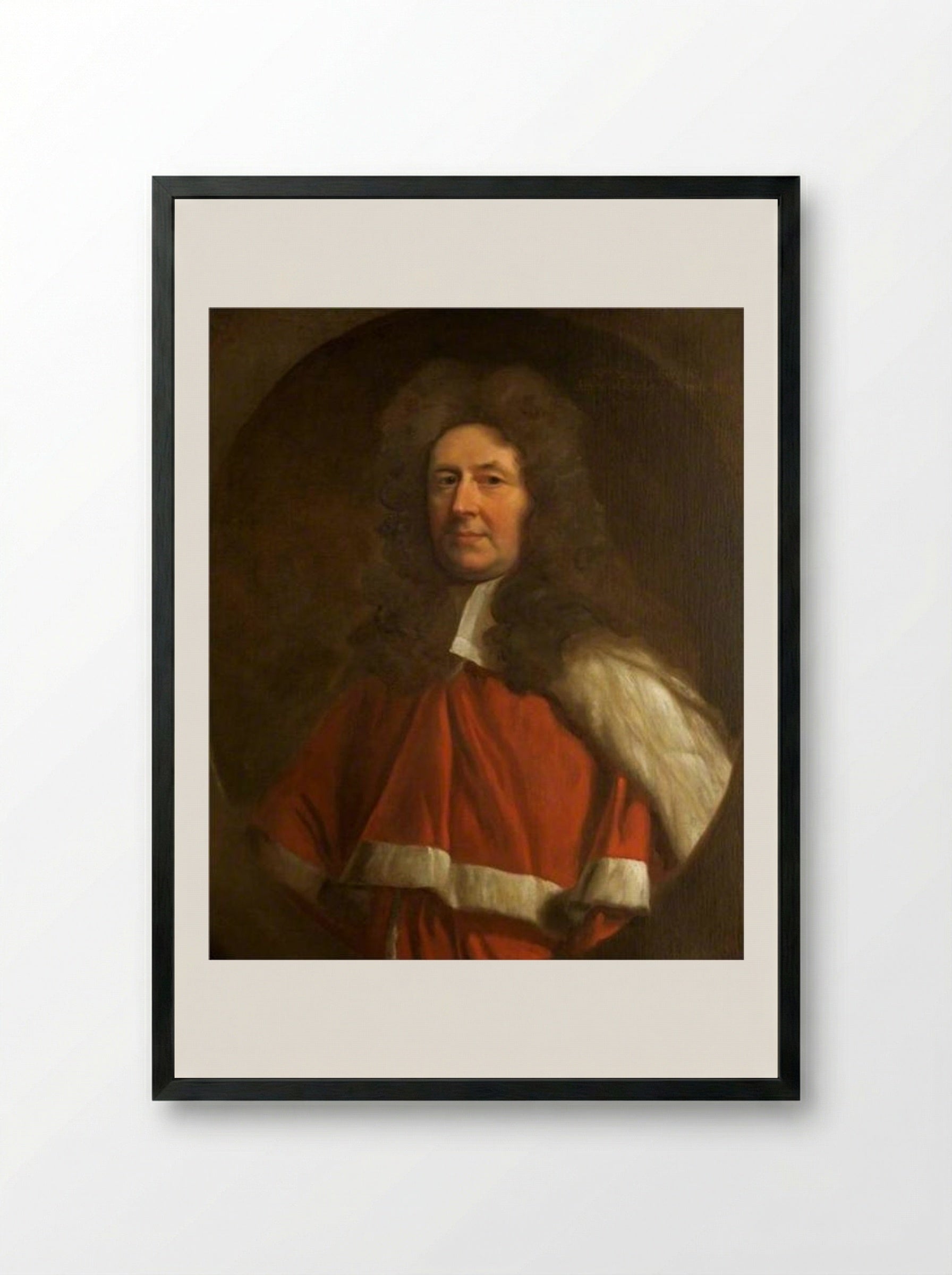 Sir Samuel Eyre - John Riley - Framed Print Black