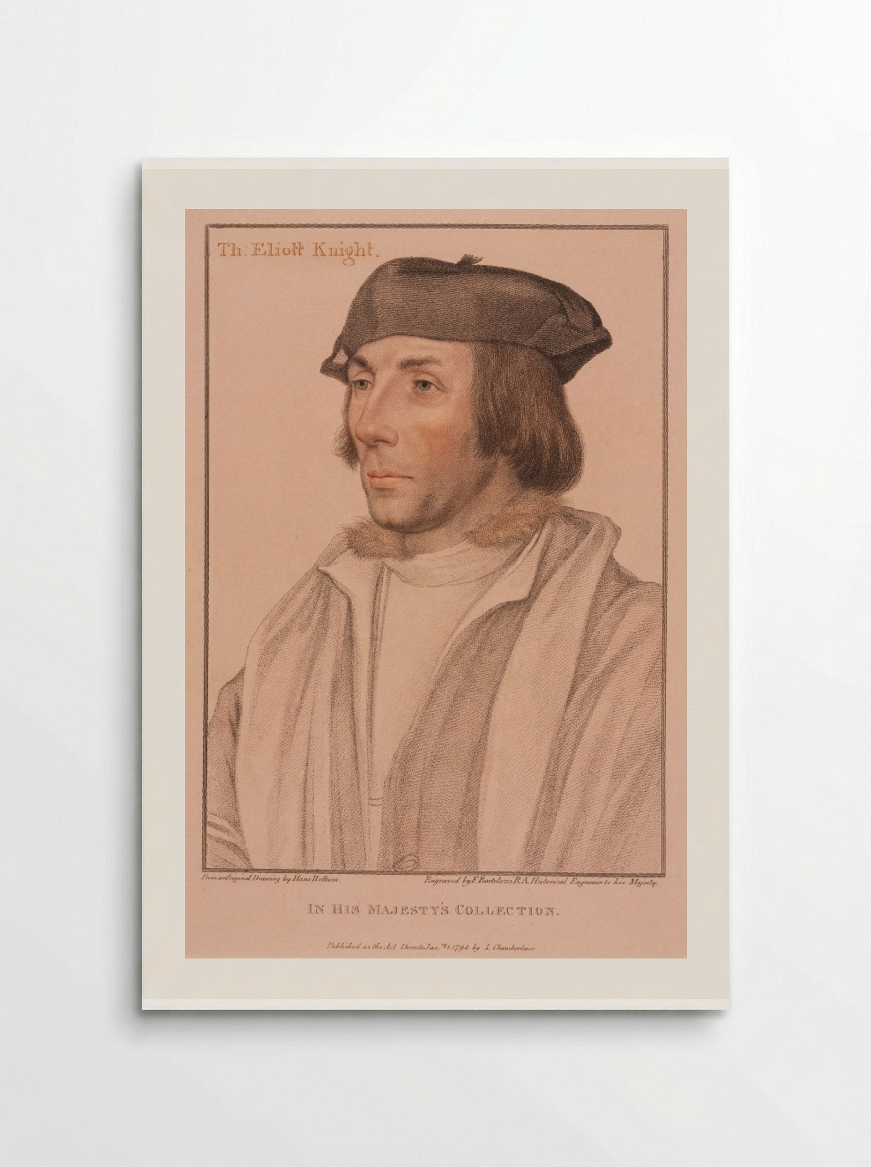 Sir Thomas Elyot - Francesco Bartolozzi - Poster