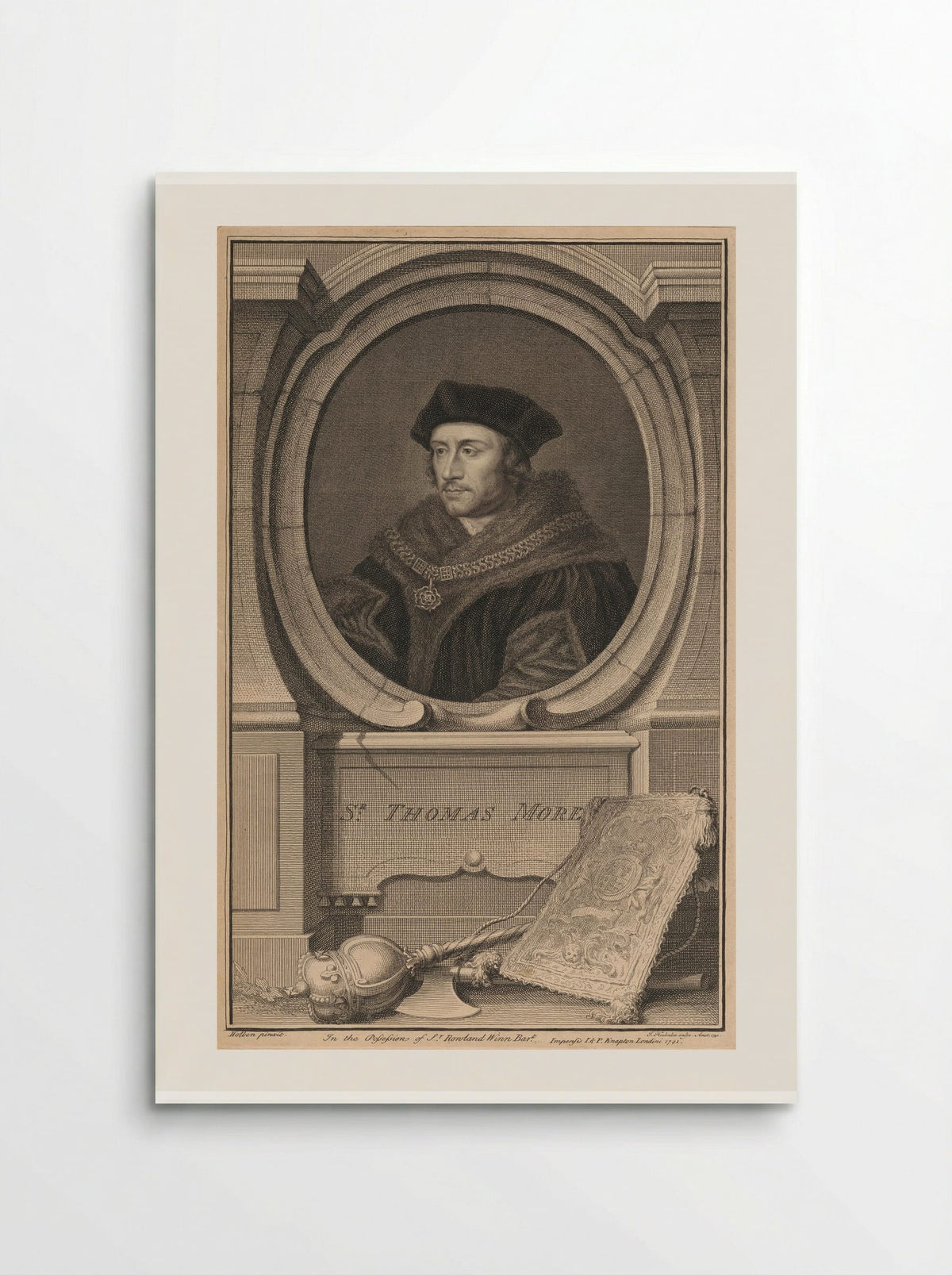 Sir Thomas More - Jacobus Houbraken - Poster