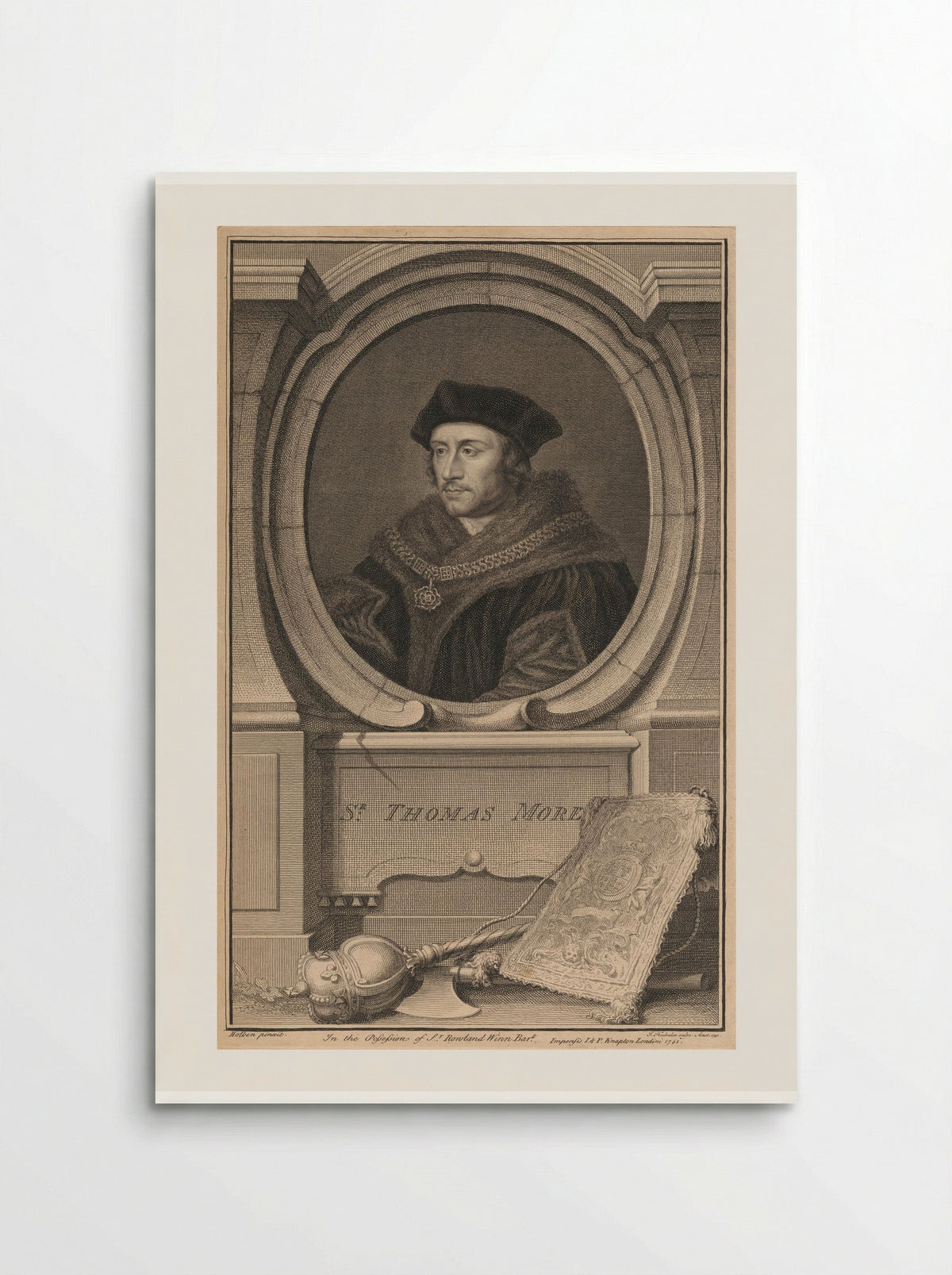 Sir Thomas More - Jacobus Houbraken - Poster