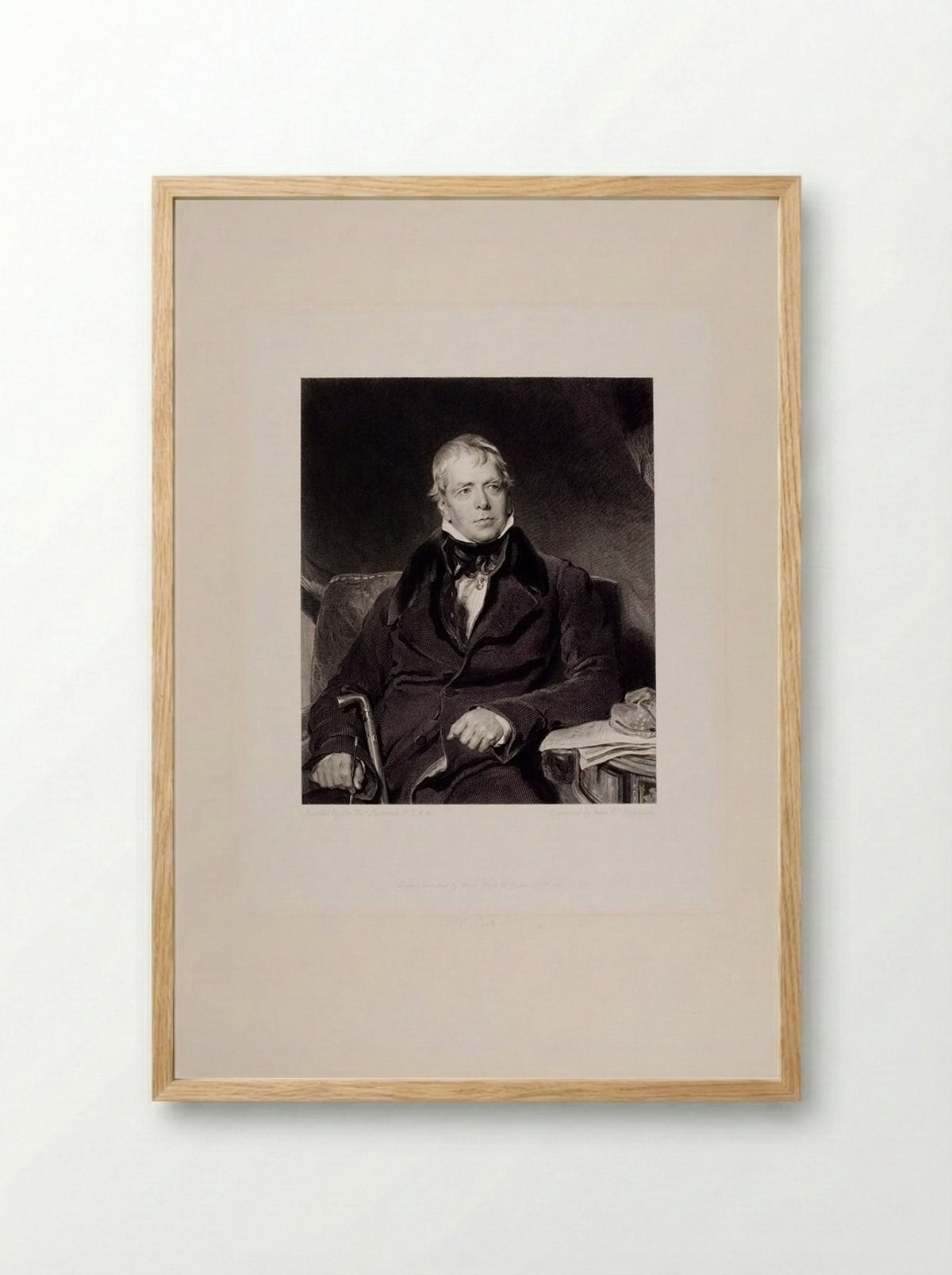 Sir Walter Scott - John Henry Robinson - Framed Print Wood