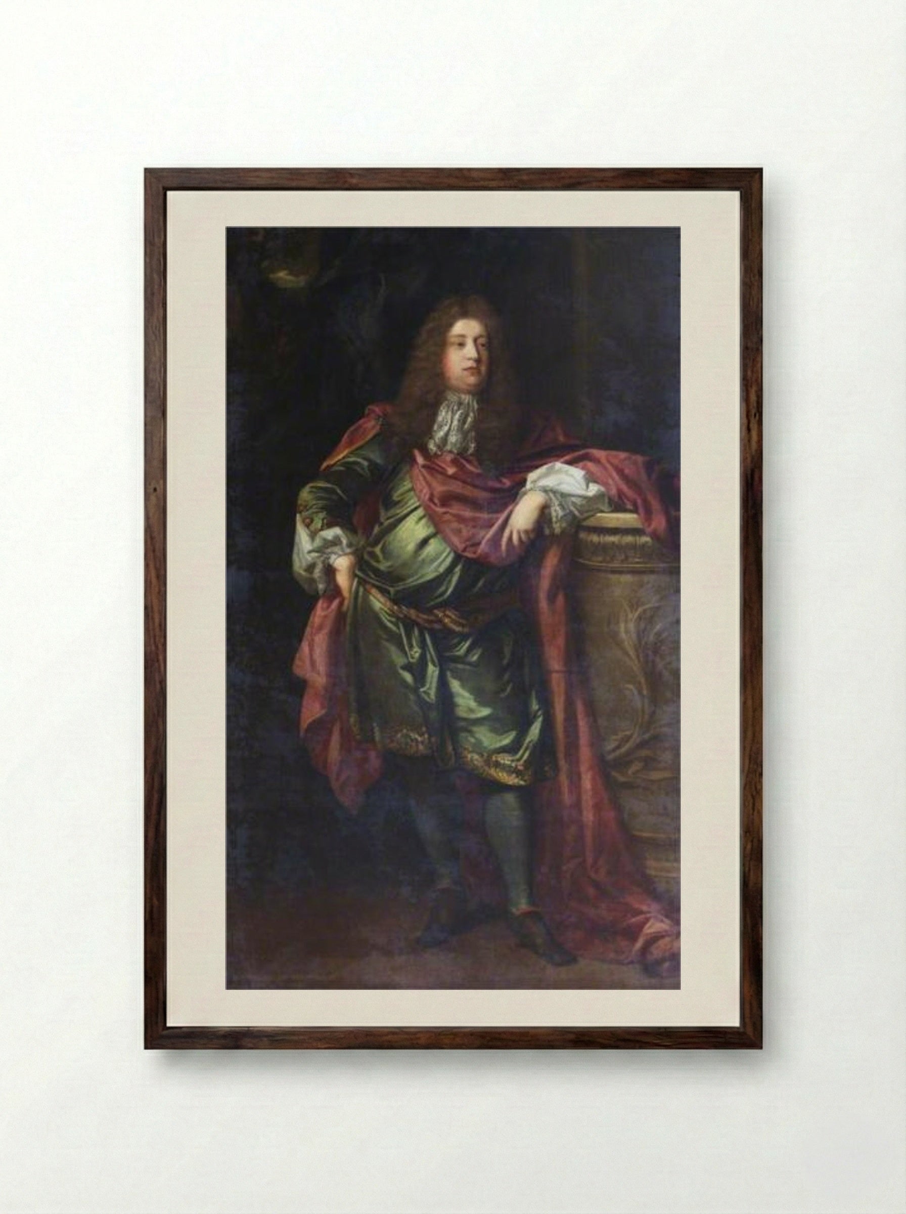Sir William Brownlow - John Riley - Framed Print Dark Wood