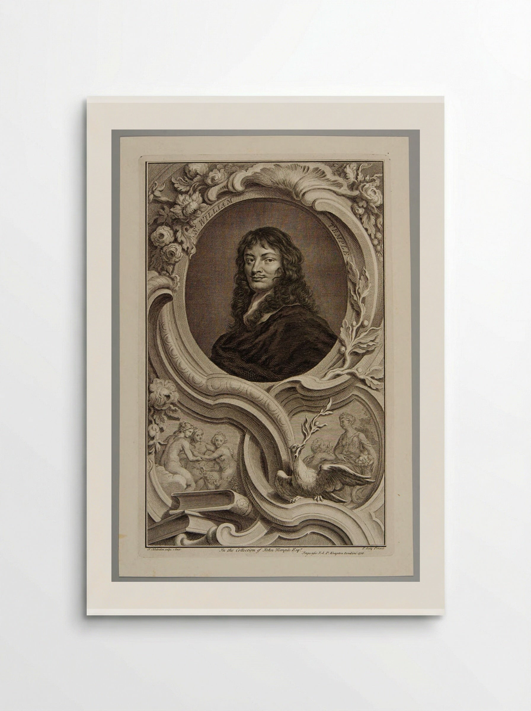 Sir William Temple - Jacobus Houbraken - Poster