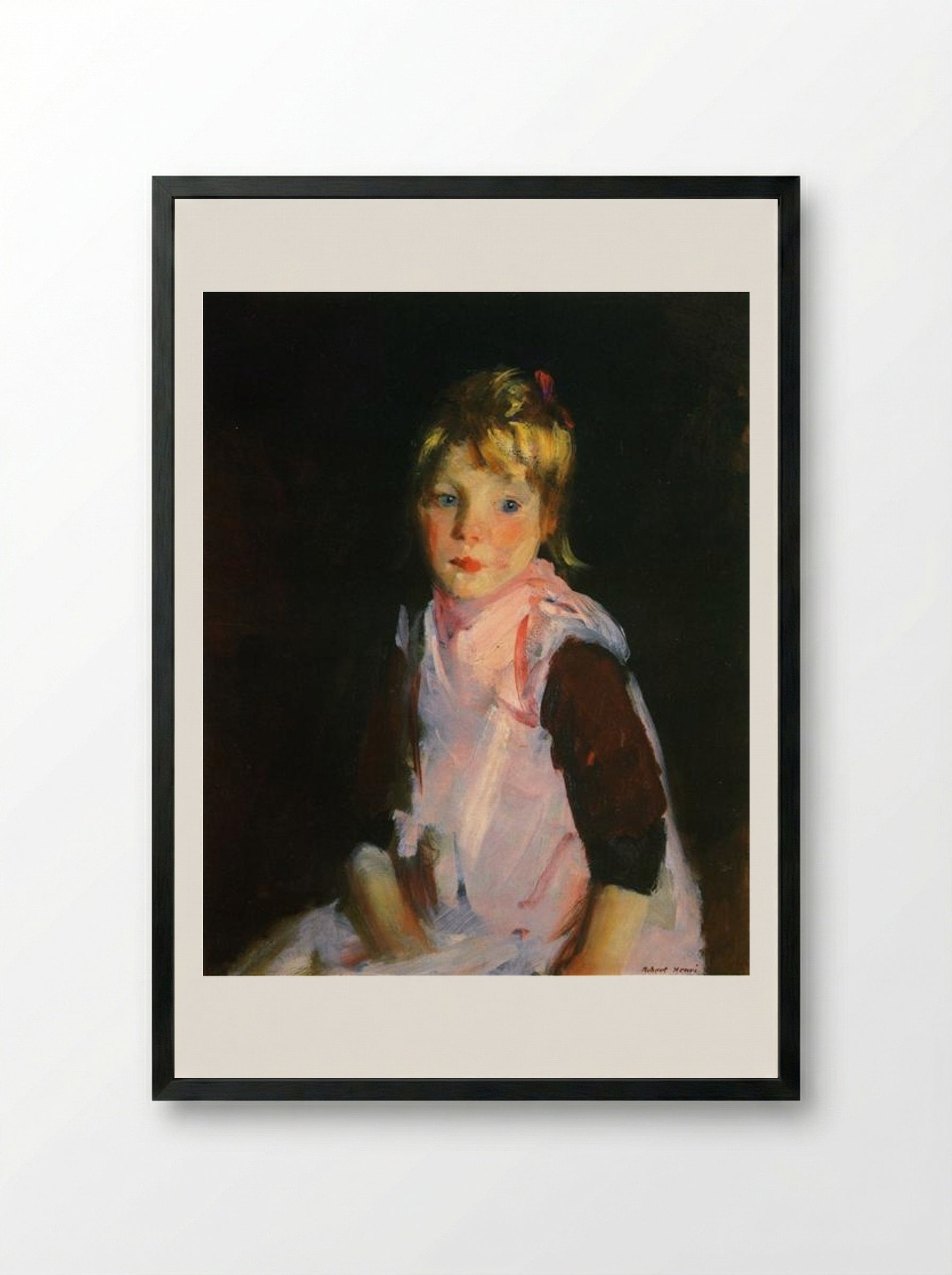 Sis - Robert Henri - Framed Print Black