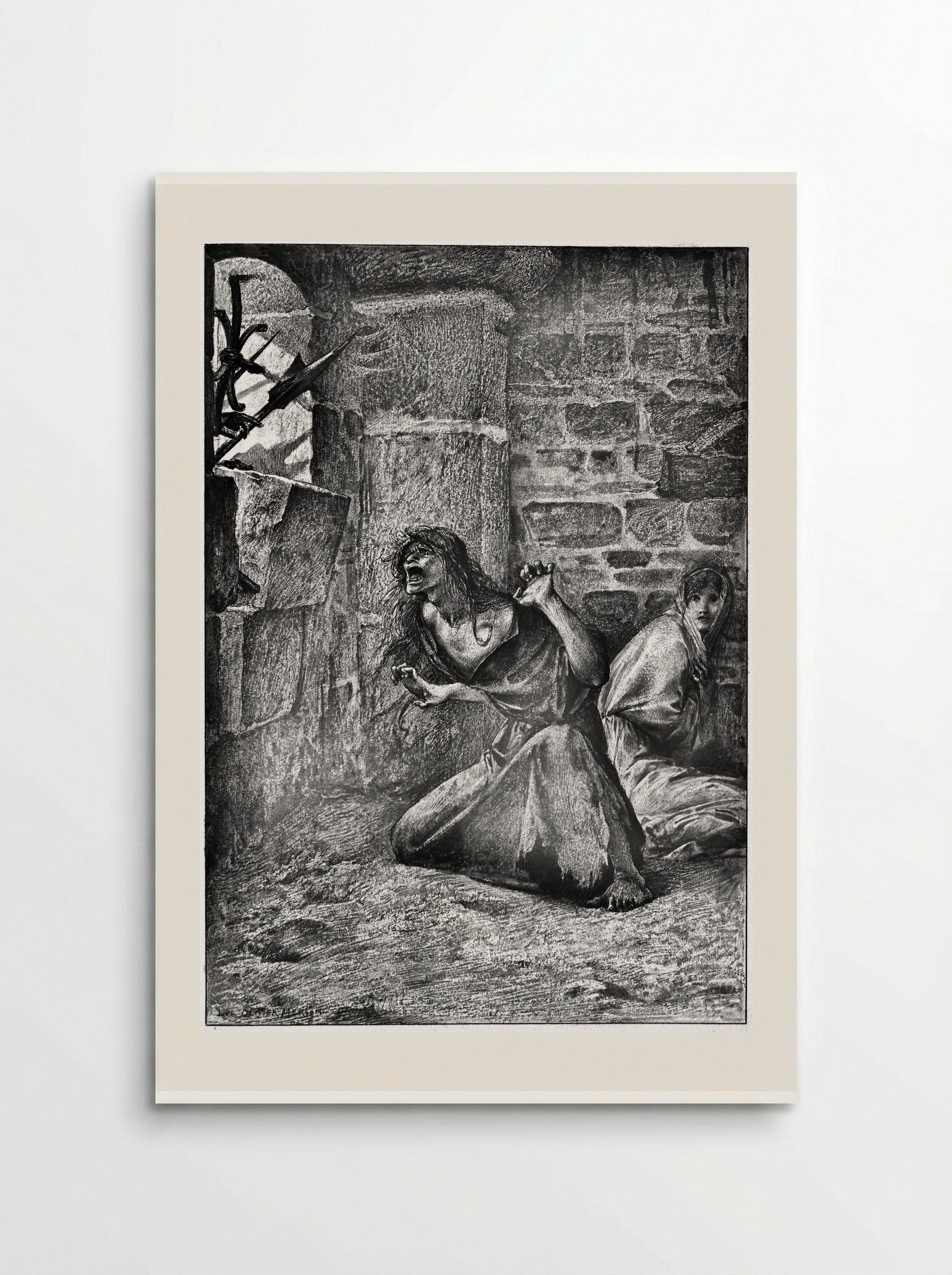 Sister Gudule and Esmeralda - Luc-Olivier Merson - Poster
