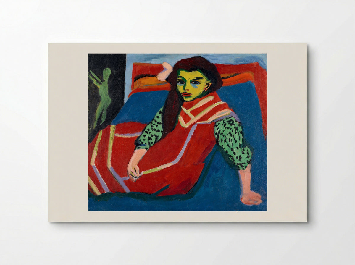 Sitting Girl - Ernst Ludwig Kirchner - Poster