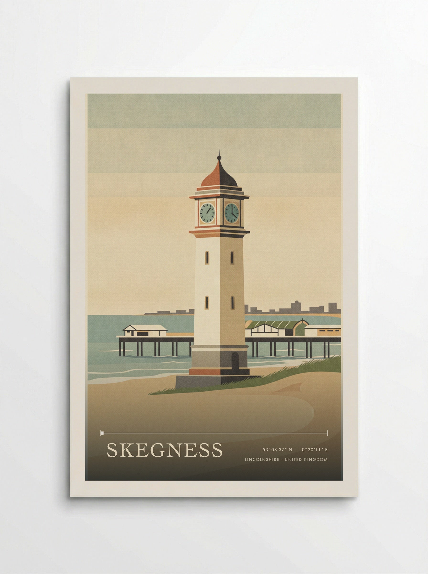 Skegness Lincolnshire United Kingdom Travel Poster - Poster