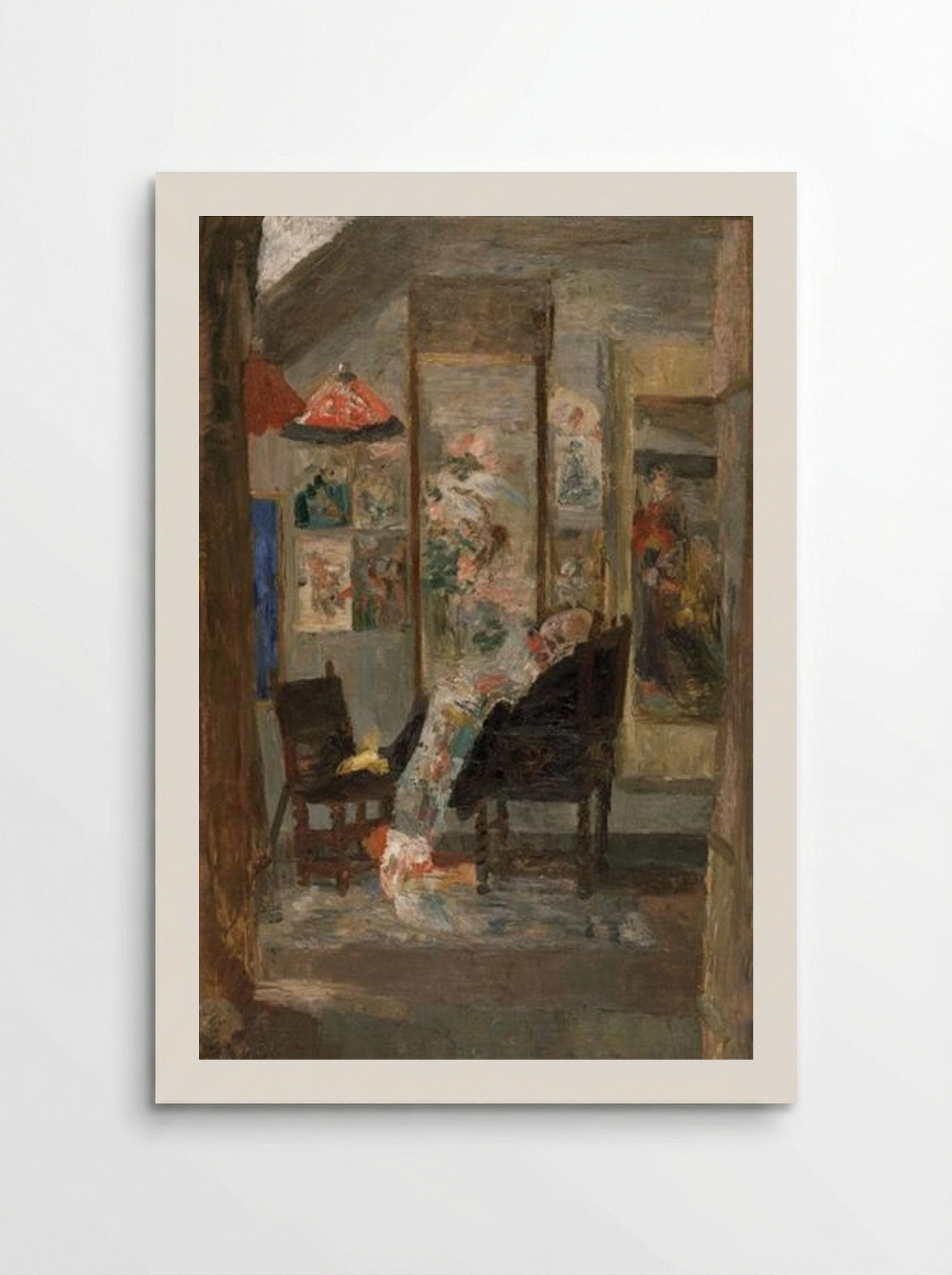 Skeleton Looking at Chinoiseries - James Ensor - Poster